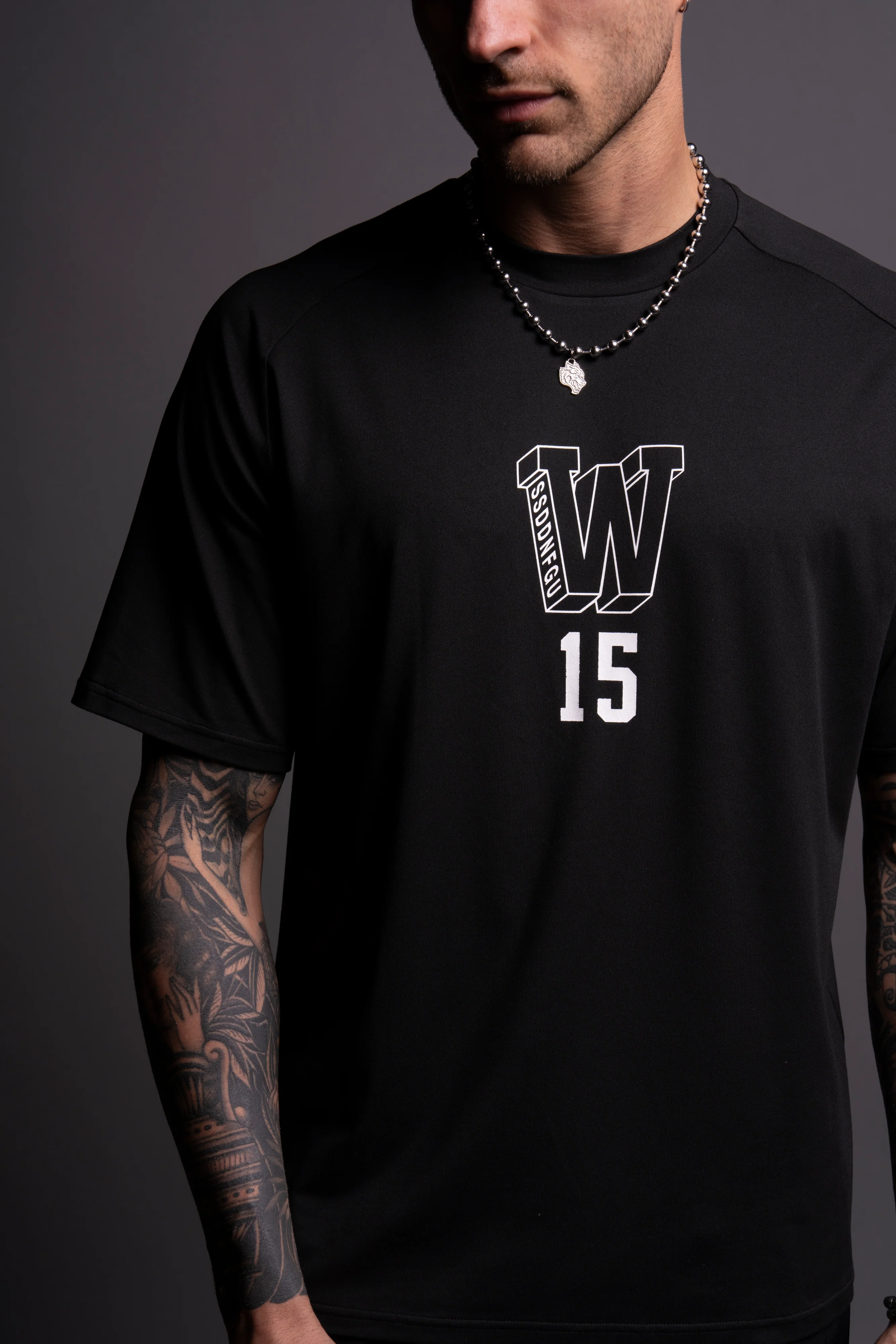 EST "Dry Wolf" S/S Raglan Tee in Black - Image 5