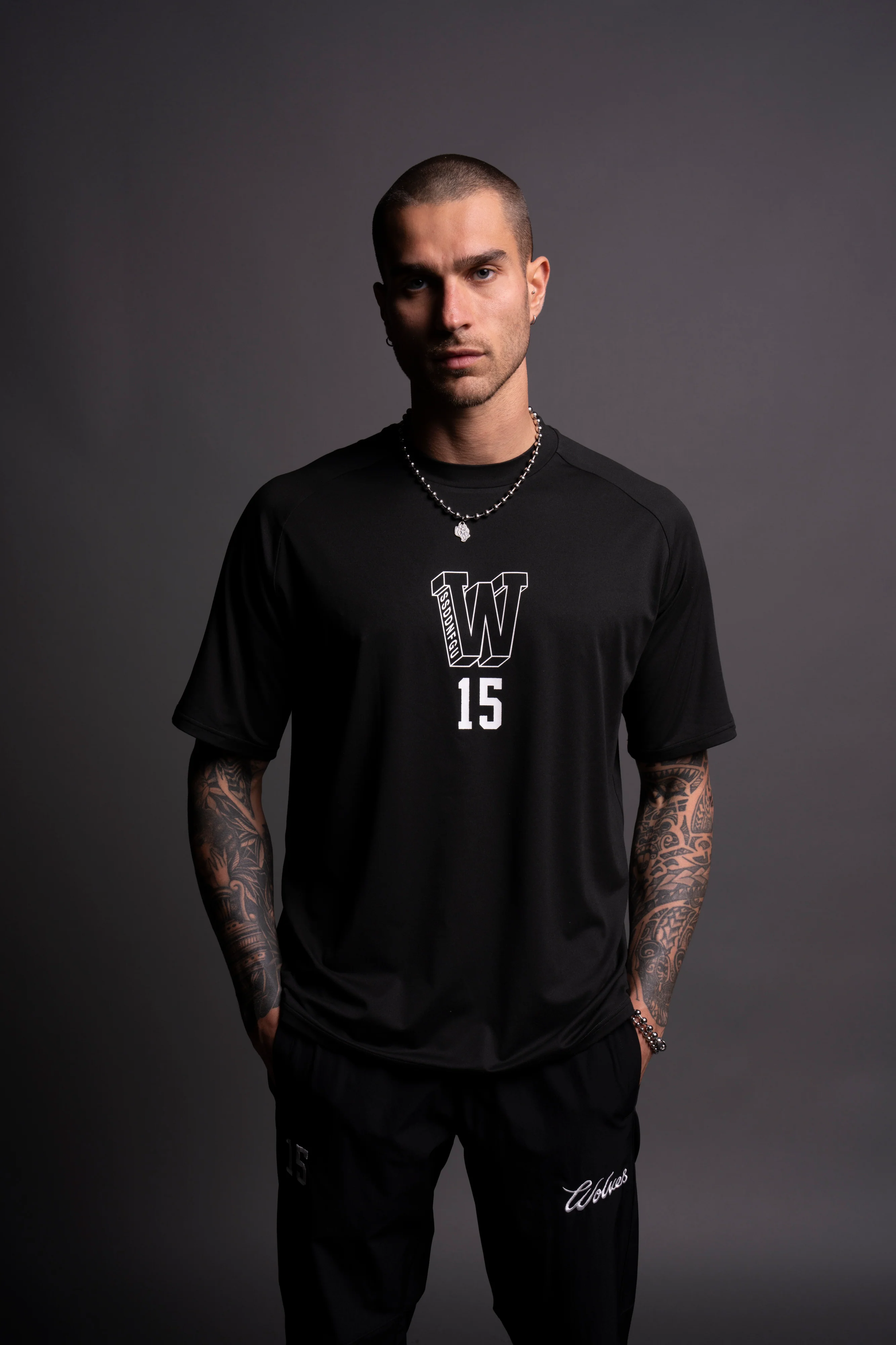 EST "Dry Wolf" S/S Raglan Tee in Black - Image 6