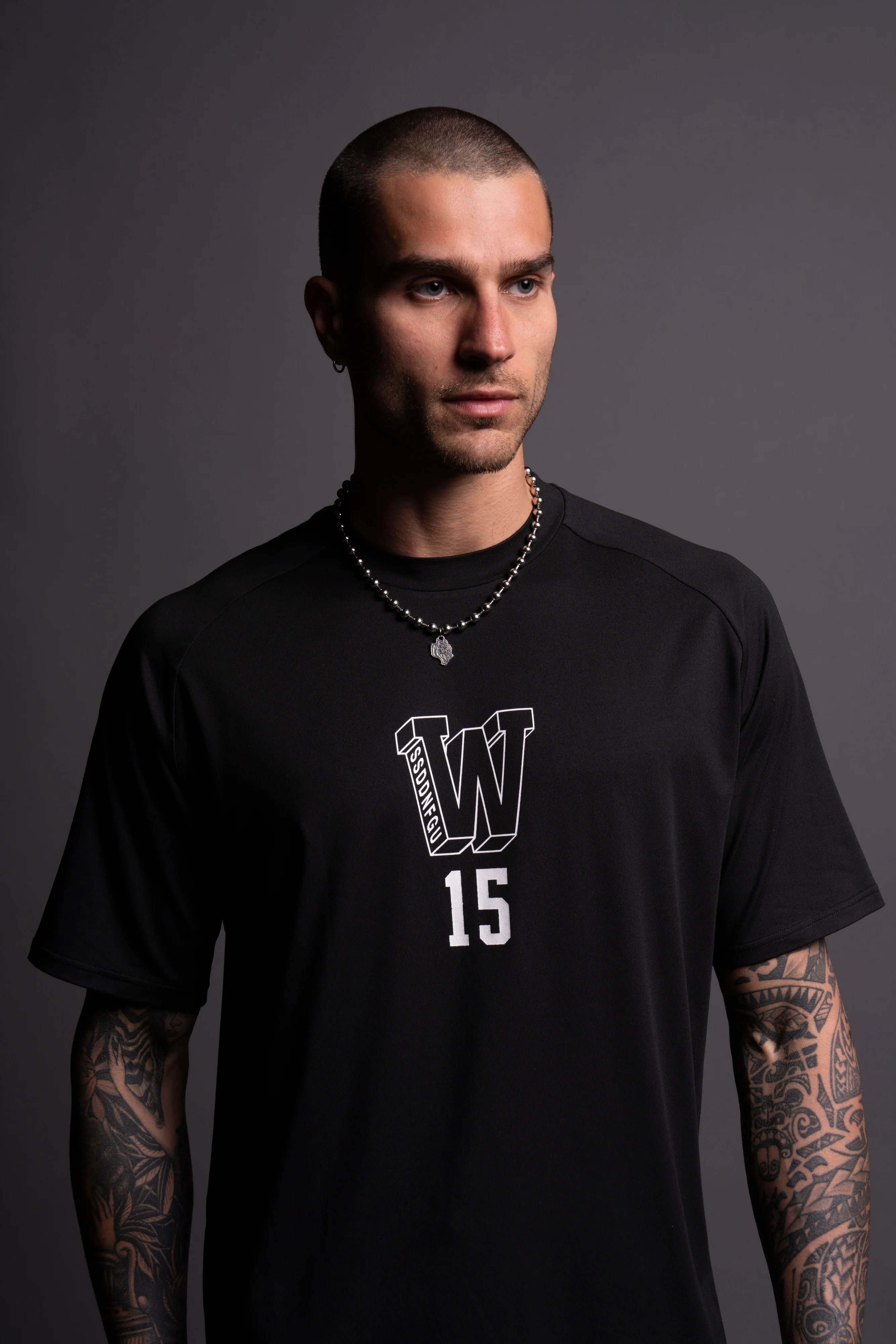 EST "Dry Wolf" S/S Raglan Tee in Black - Image 7