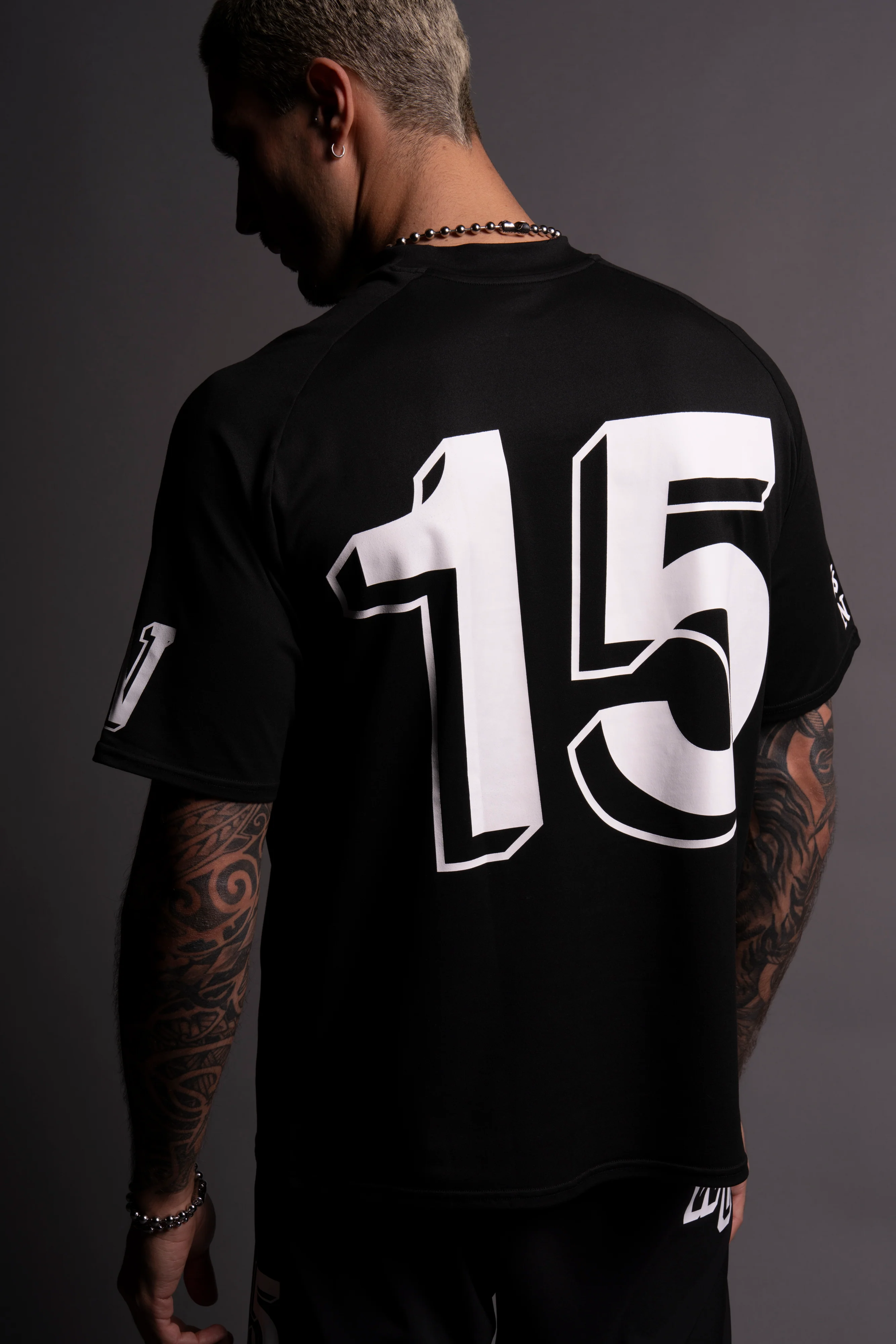 Established "Dry Wolf" Raglan Tee in Black - Image 7