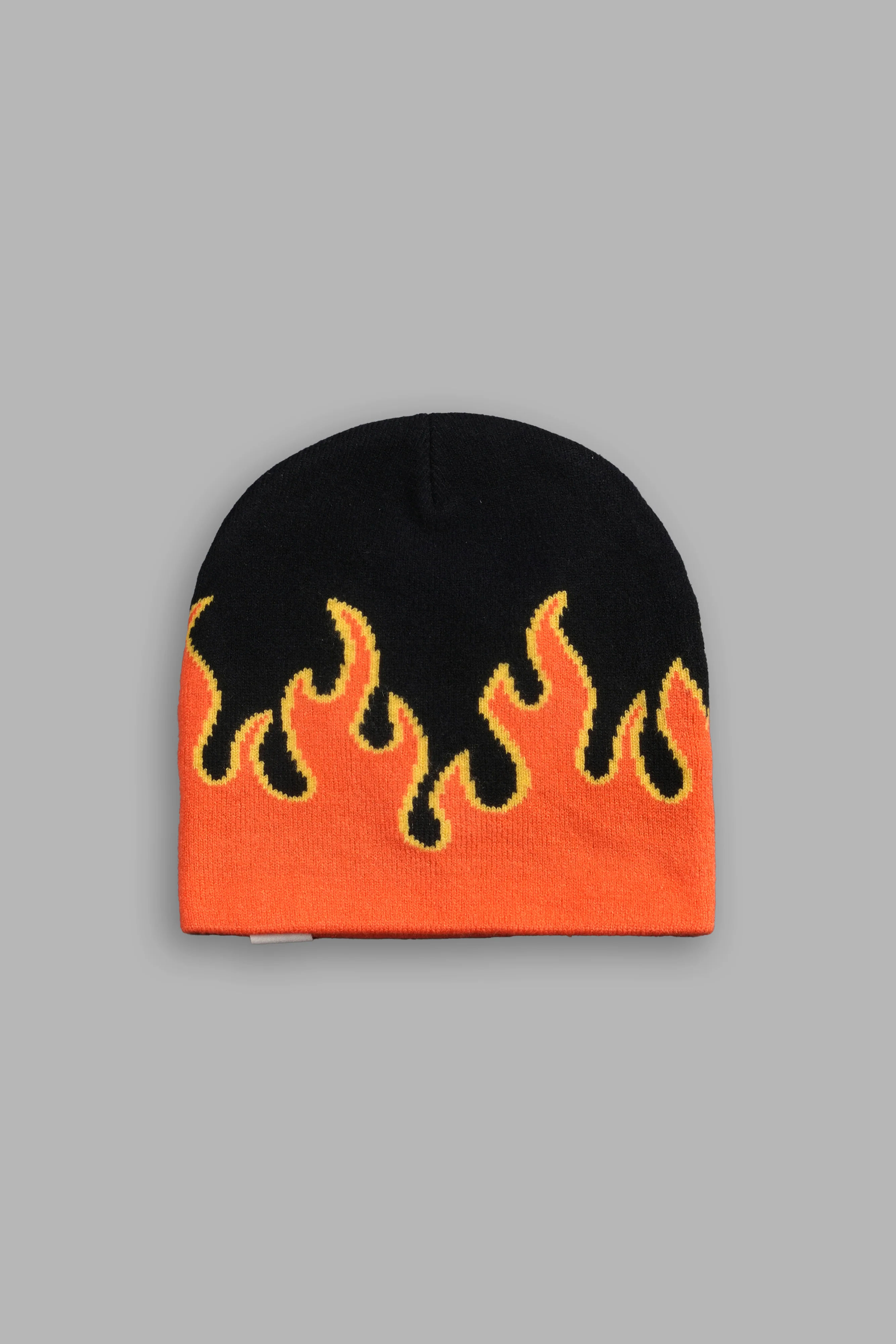 Eternal Flame Cap Beanie in Black/Orange - Image 4