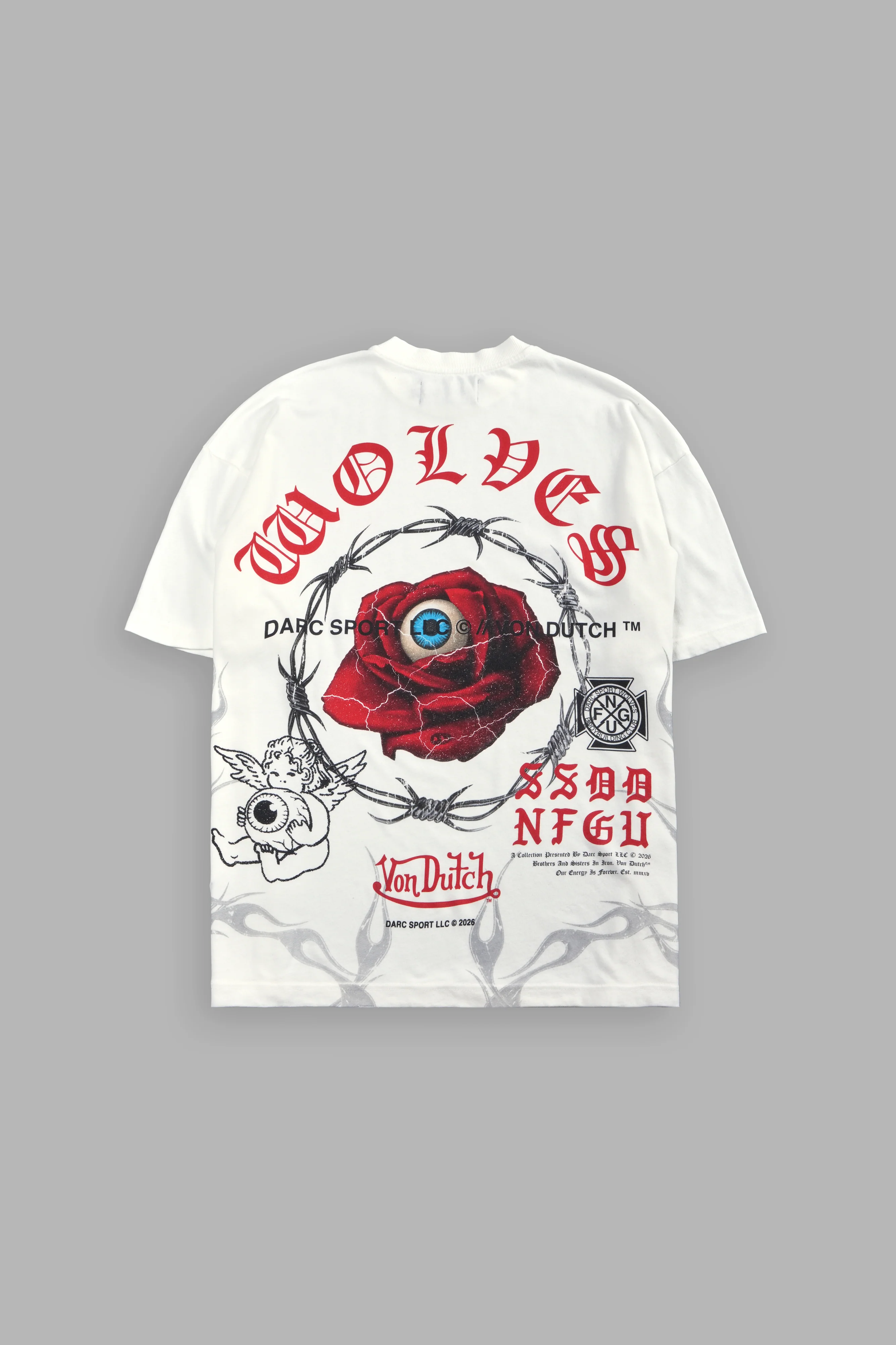 Eye of the Beholder Premium Oversized Tee in Cream