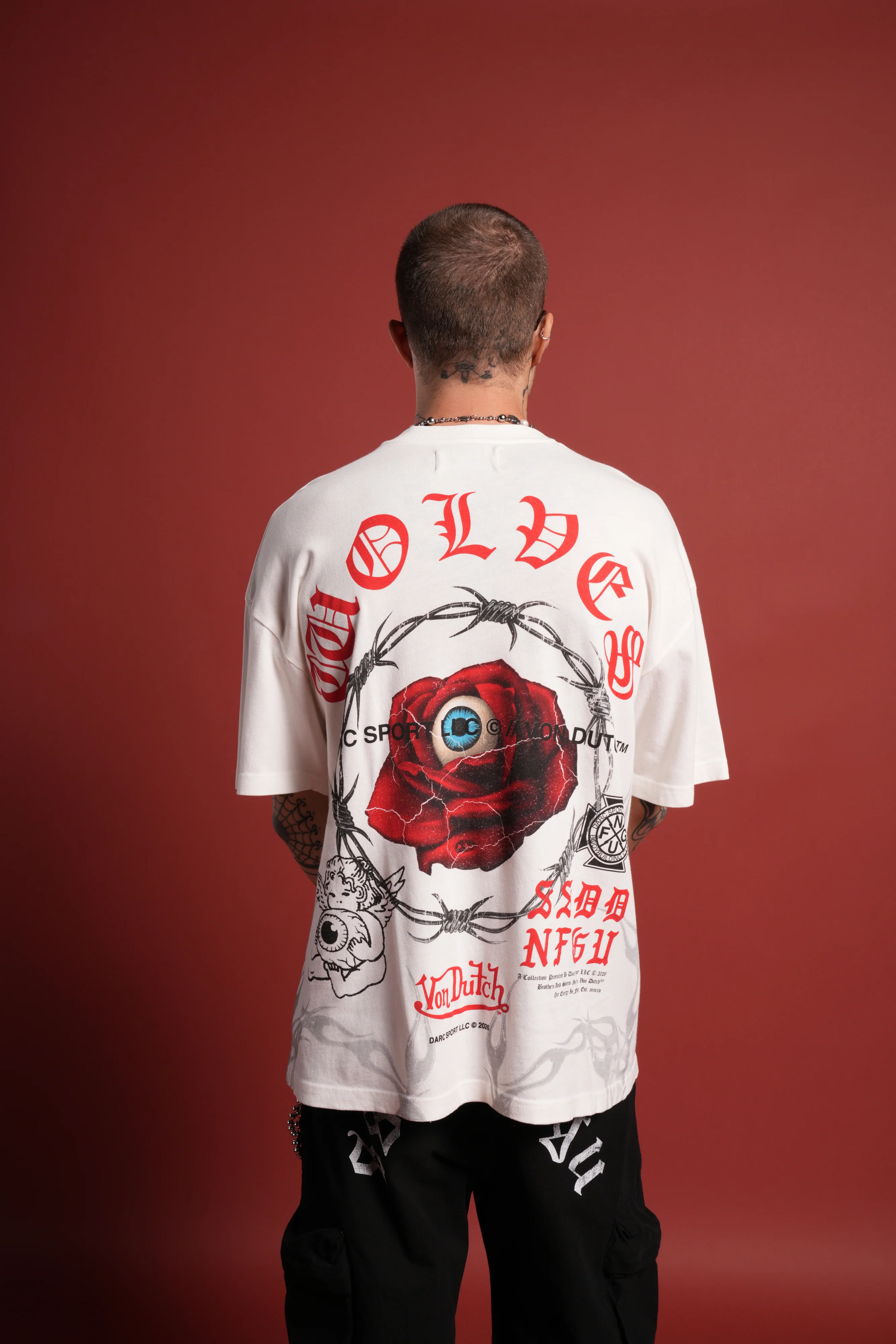 Eye of the Beholder Premium Oversized Tee in Cream - Image 4