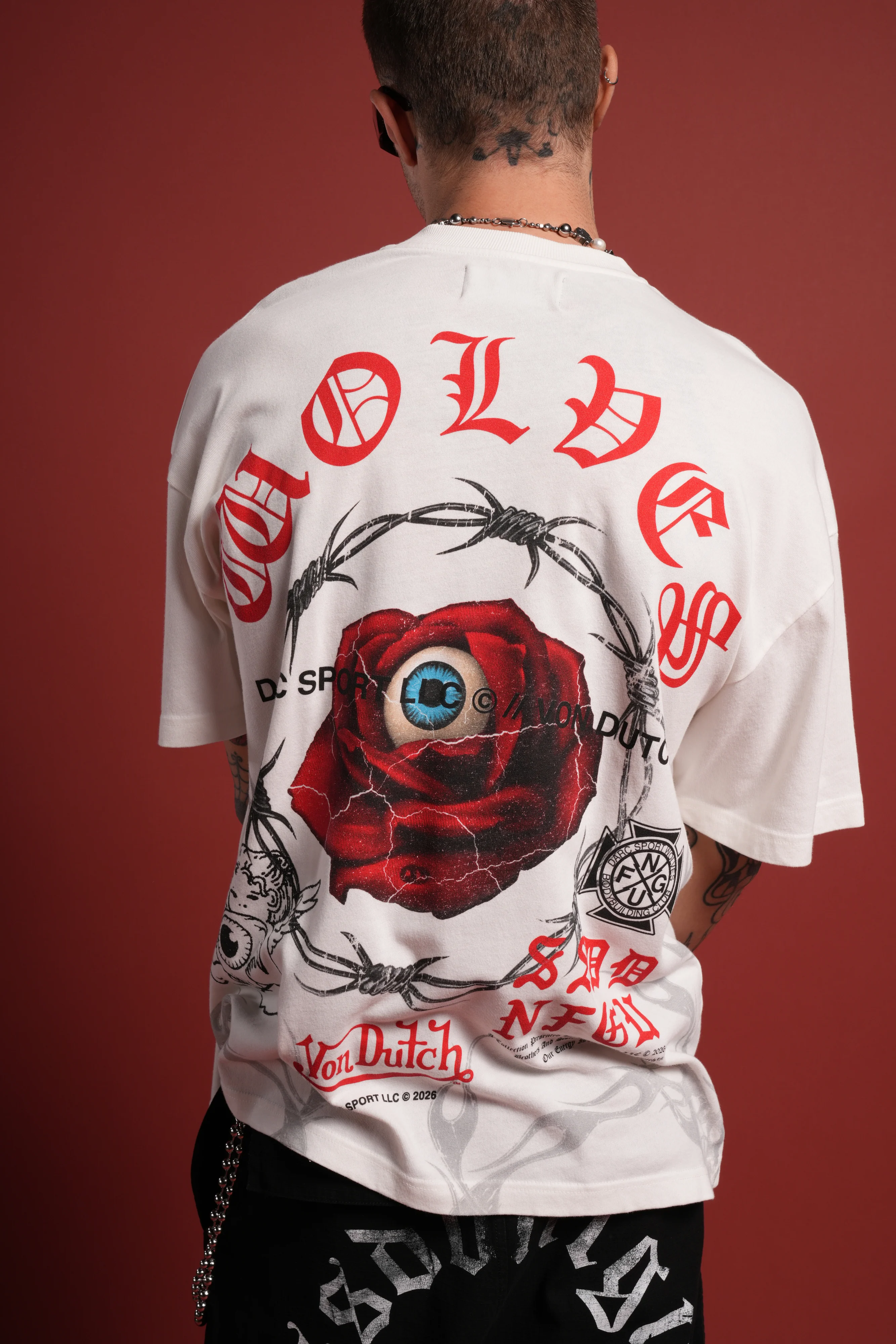 Eye of the Beholder Premium Oversized Tee in Cream - Image 6