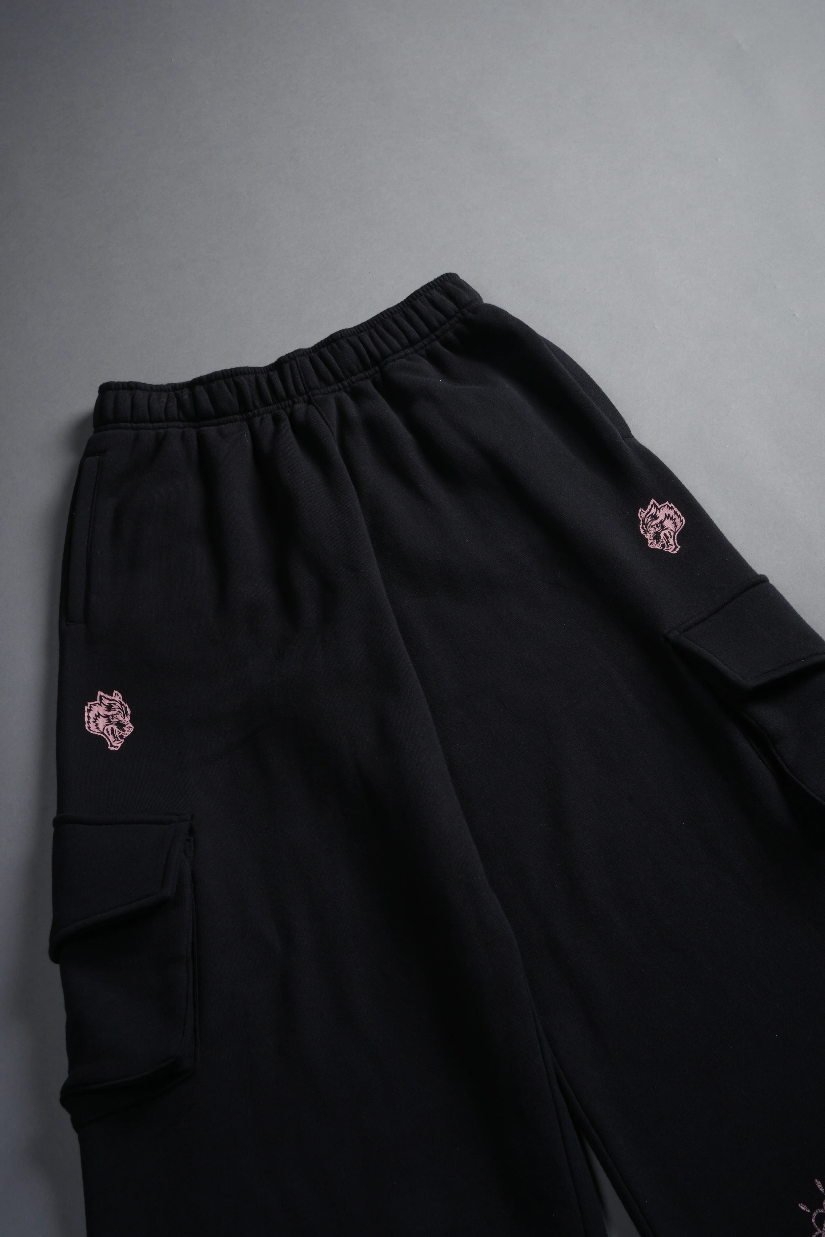 Faded Paisley Durst Cargo Sweats in Black - Image 4
