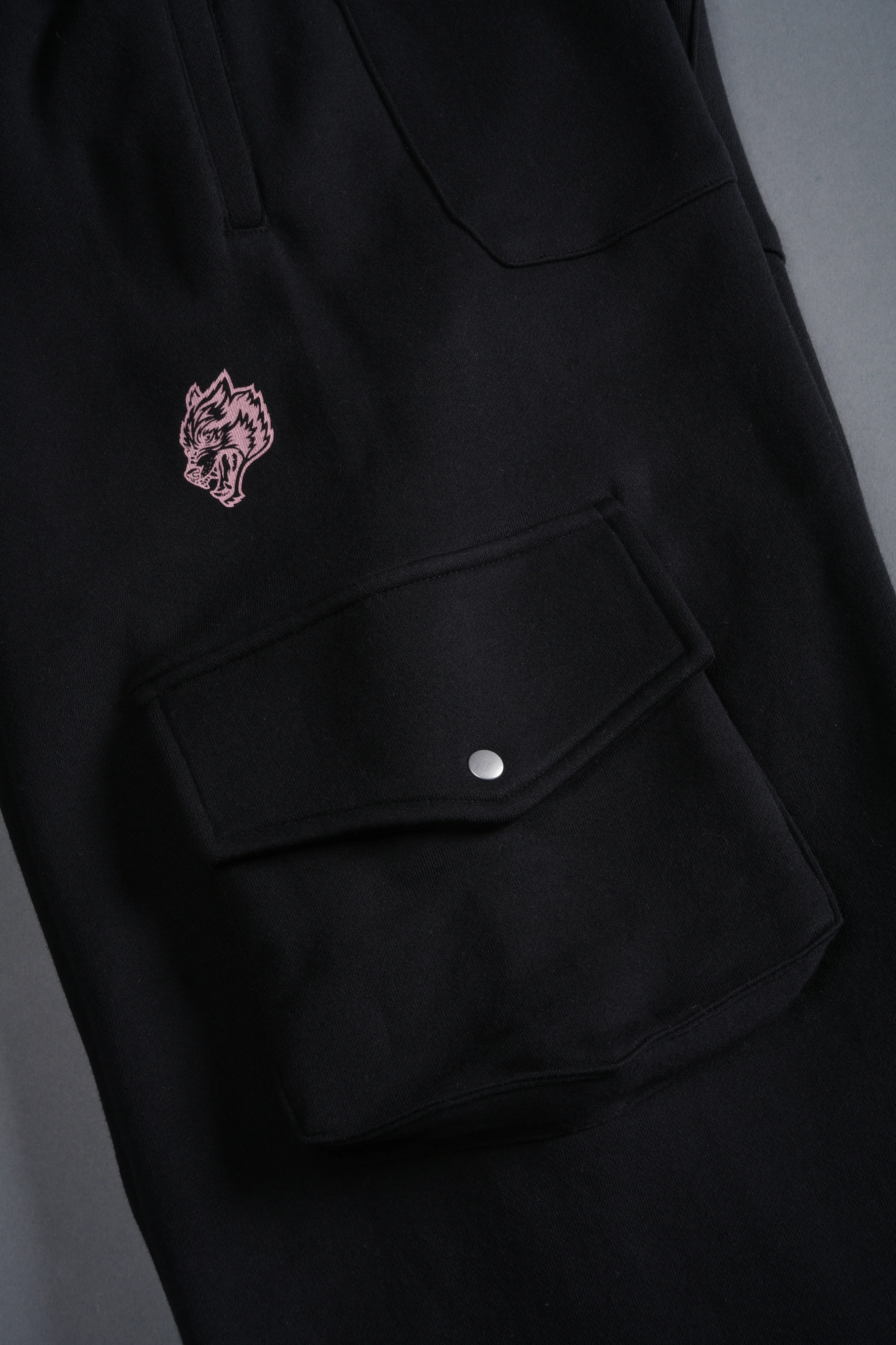 Faded Paisley Durst Cargo Sweats in Black - Image 7