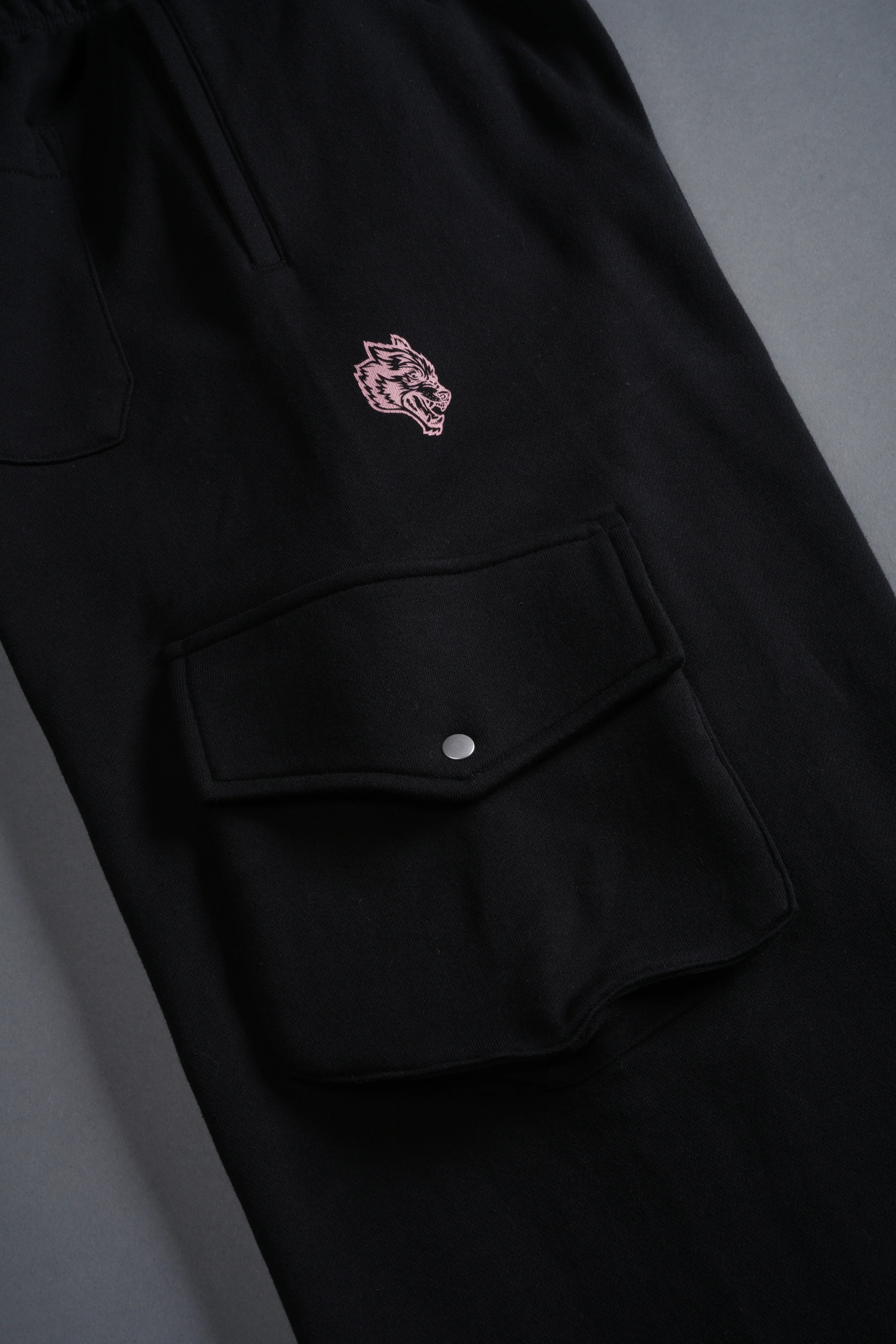 Faded Paisley Durst Cargo Sweats in Black - Image 8