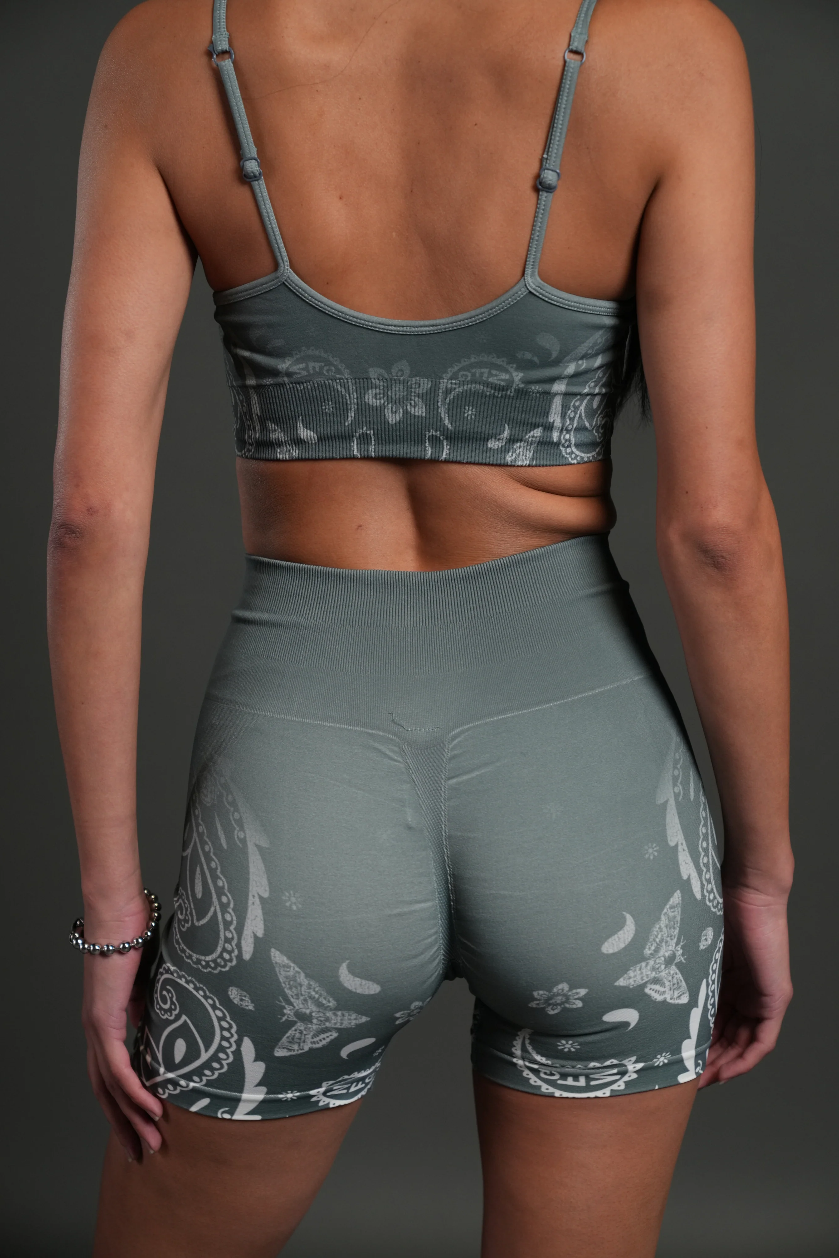 Faded Paisley "Maya" Soft Seamless Bra in Greek Stone - Image 6