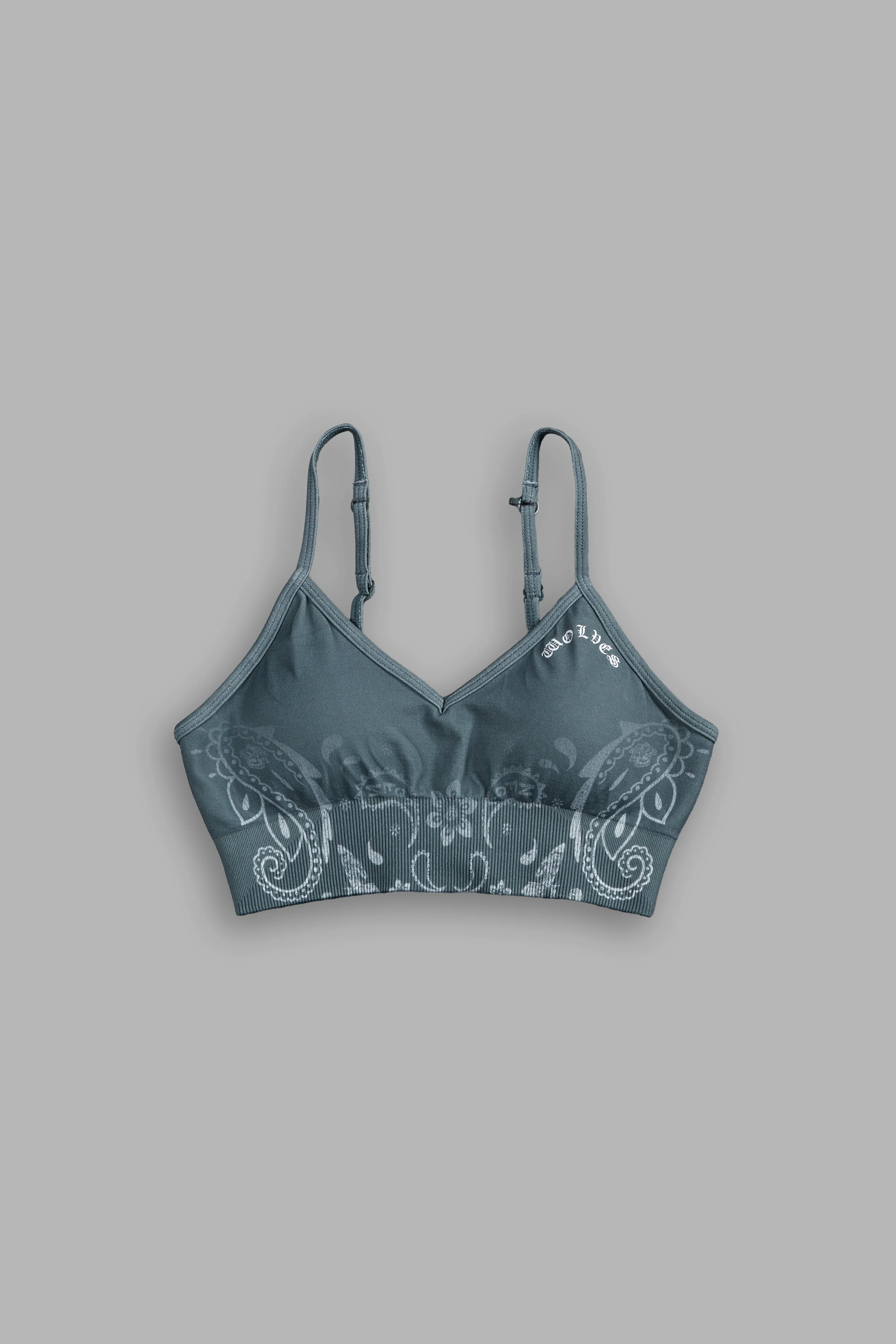 Faded Paisley "Maya" Soft Seamless Bra in Greek Stone - Image 7