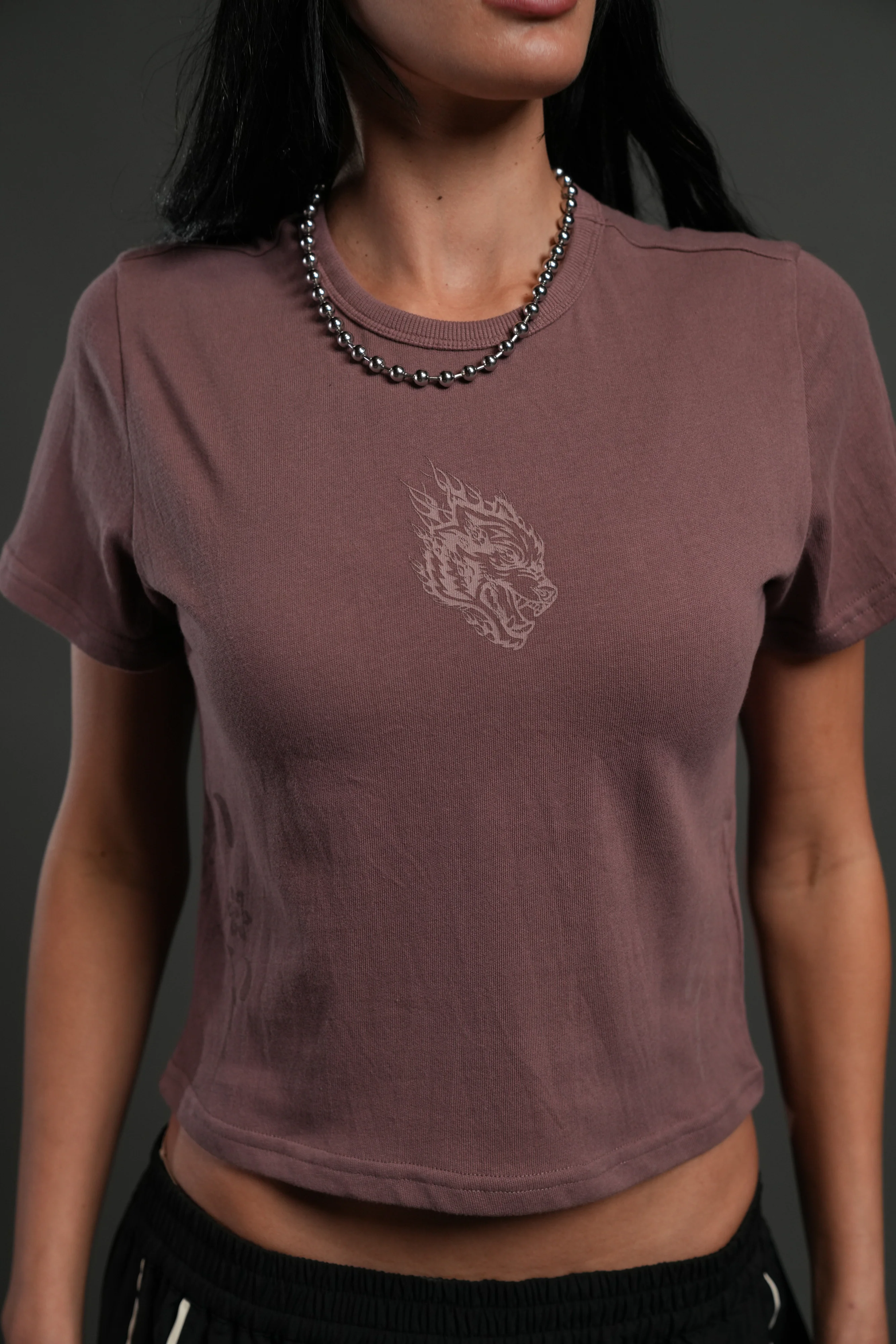 Faded Paisley "Timeless" Tee in Mauve - Image 4