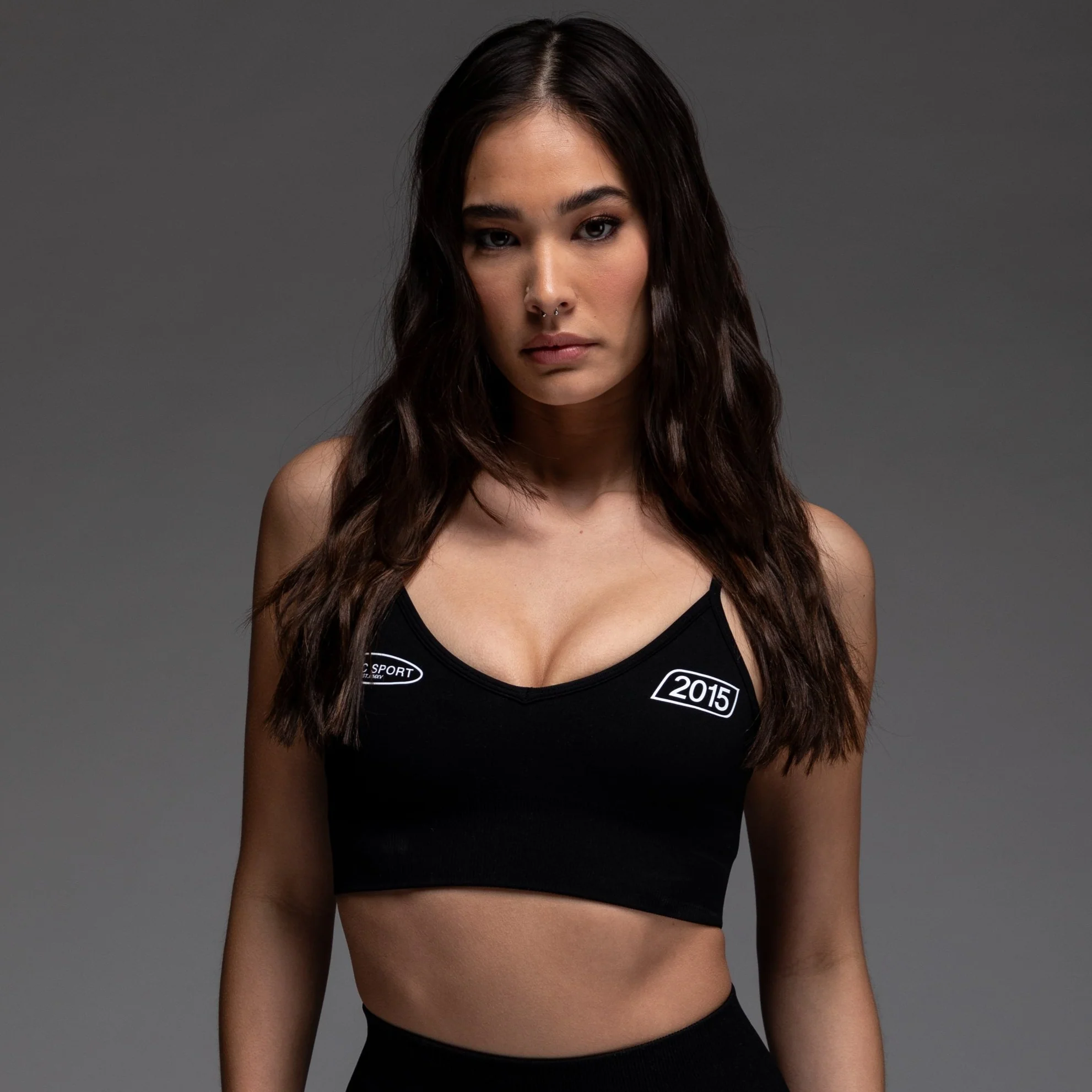 Faster "Everson Seamless" Sports Bra in Black