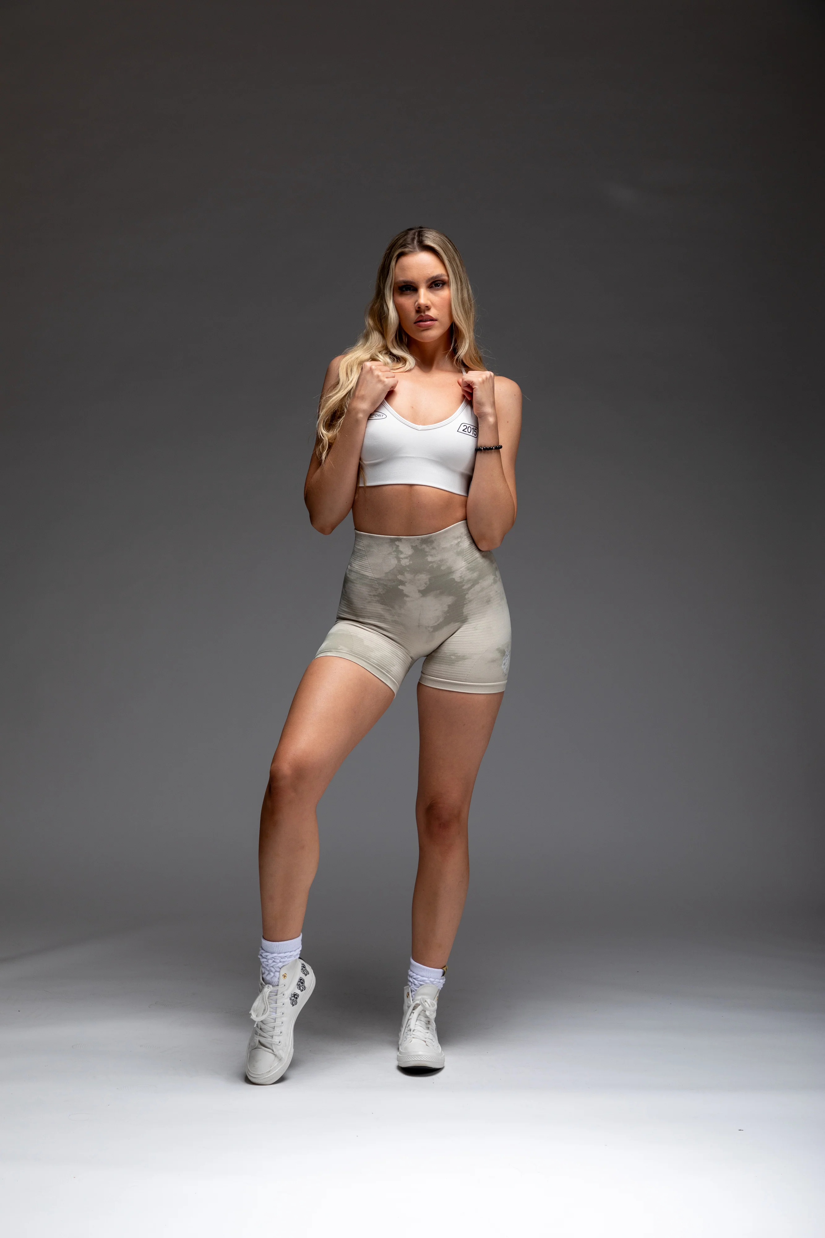 Faster "Everson Seamless" Sports Bra in Stone - Image 5