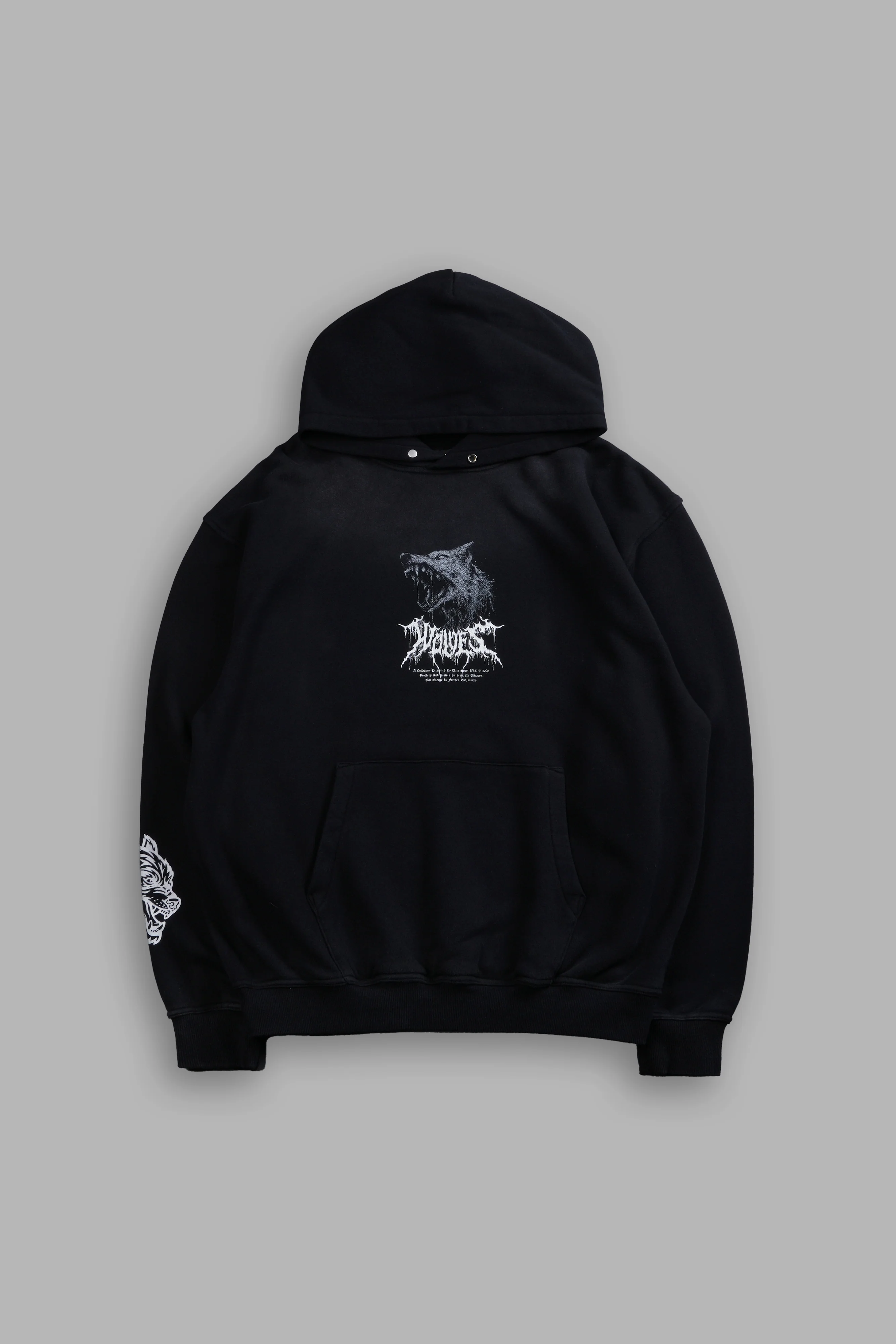 Fenrir Storm "Pierce" Hoodie in Black Drift Wash - Image 3