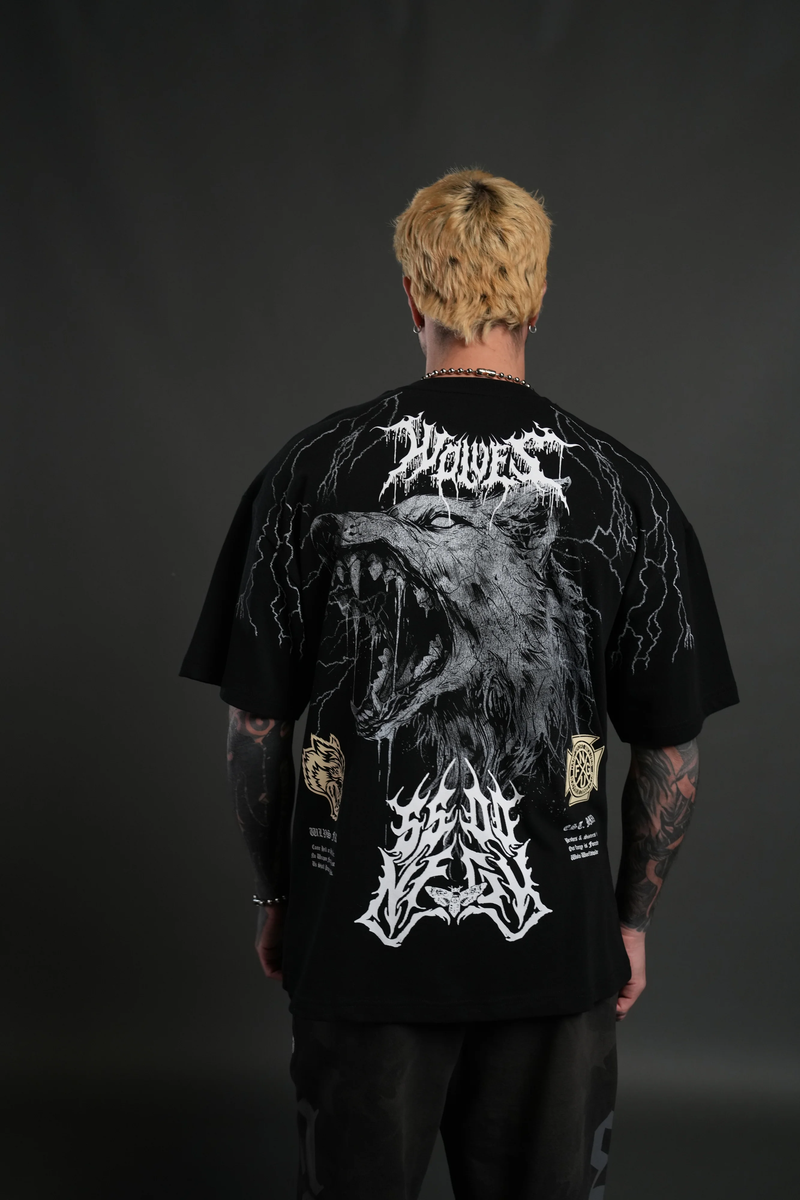 Fenrir Storm "Premium" Oversized Tee in Black - Image 4