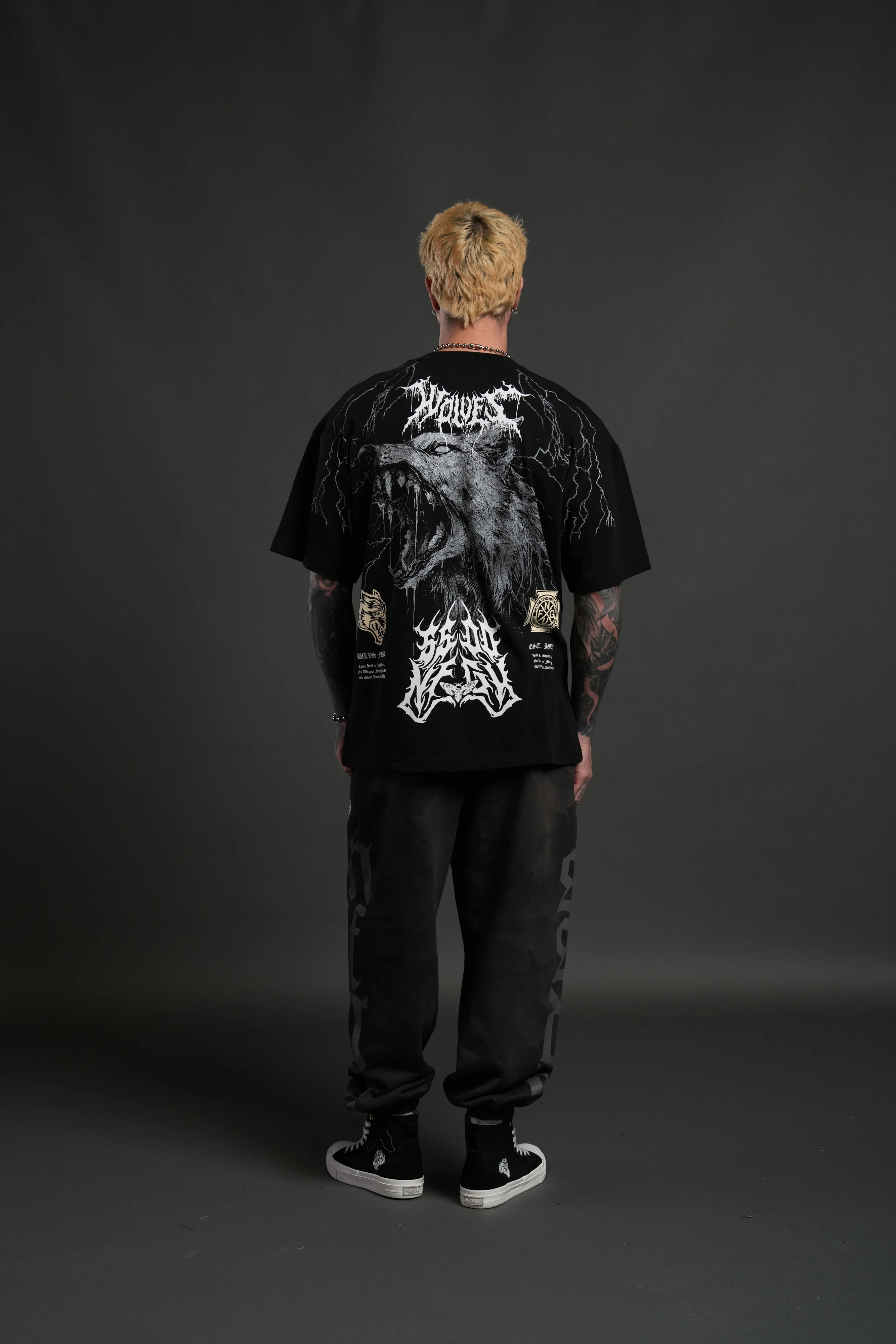 Fenrir Storm "Premium" Oversized Tee in Black - Image 6