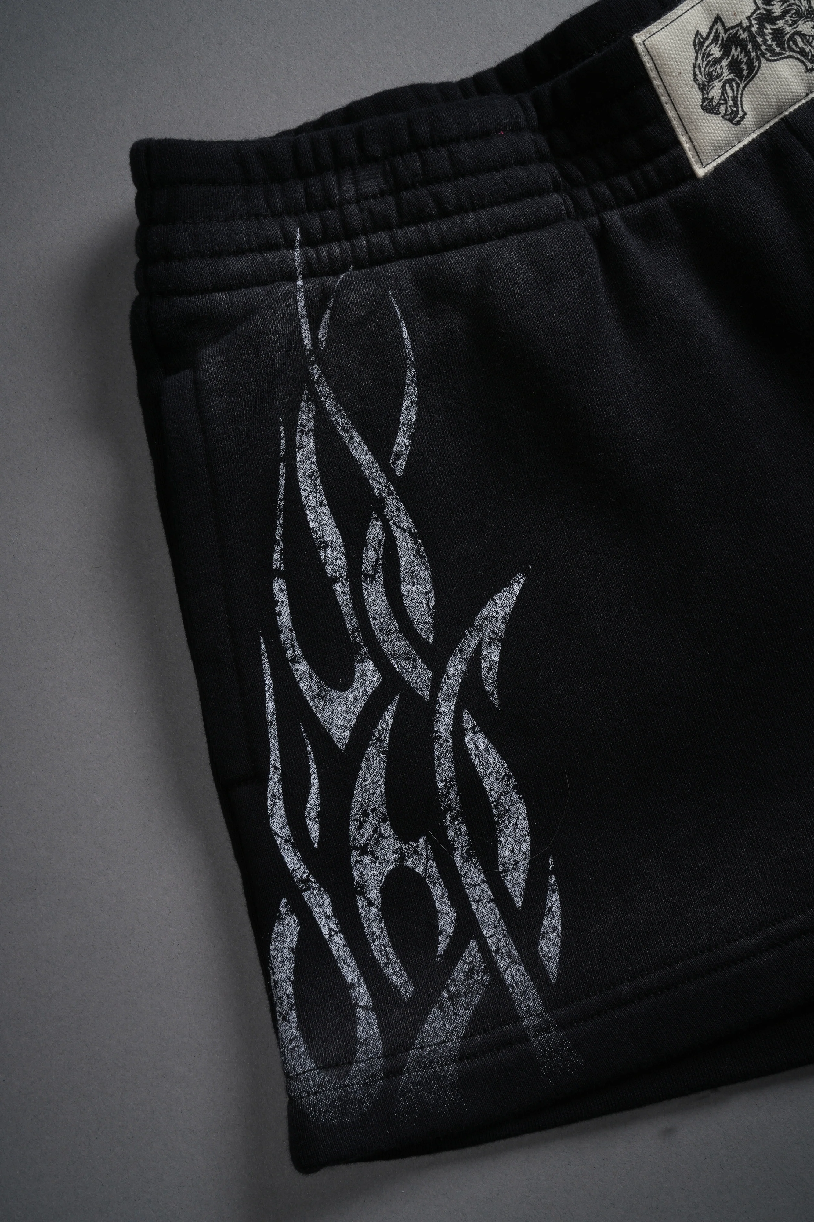 Finite Flame Ellie Sweat Shorts in Black Drift Wash - Image 10