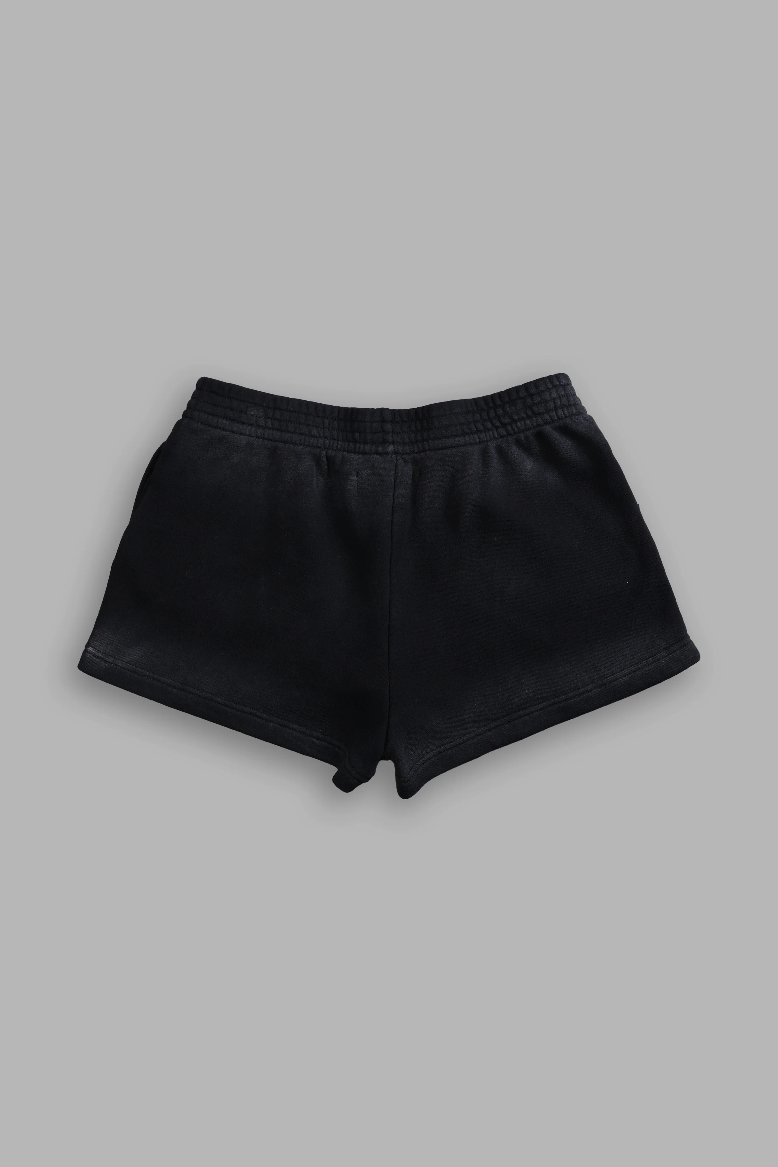 Finite Flame Ellie Sweat Shorts in Black Drift Wash - Image 4