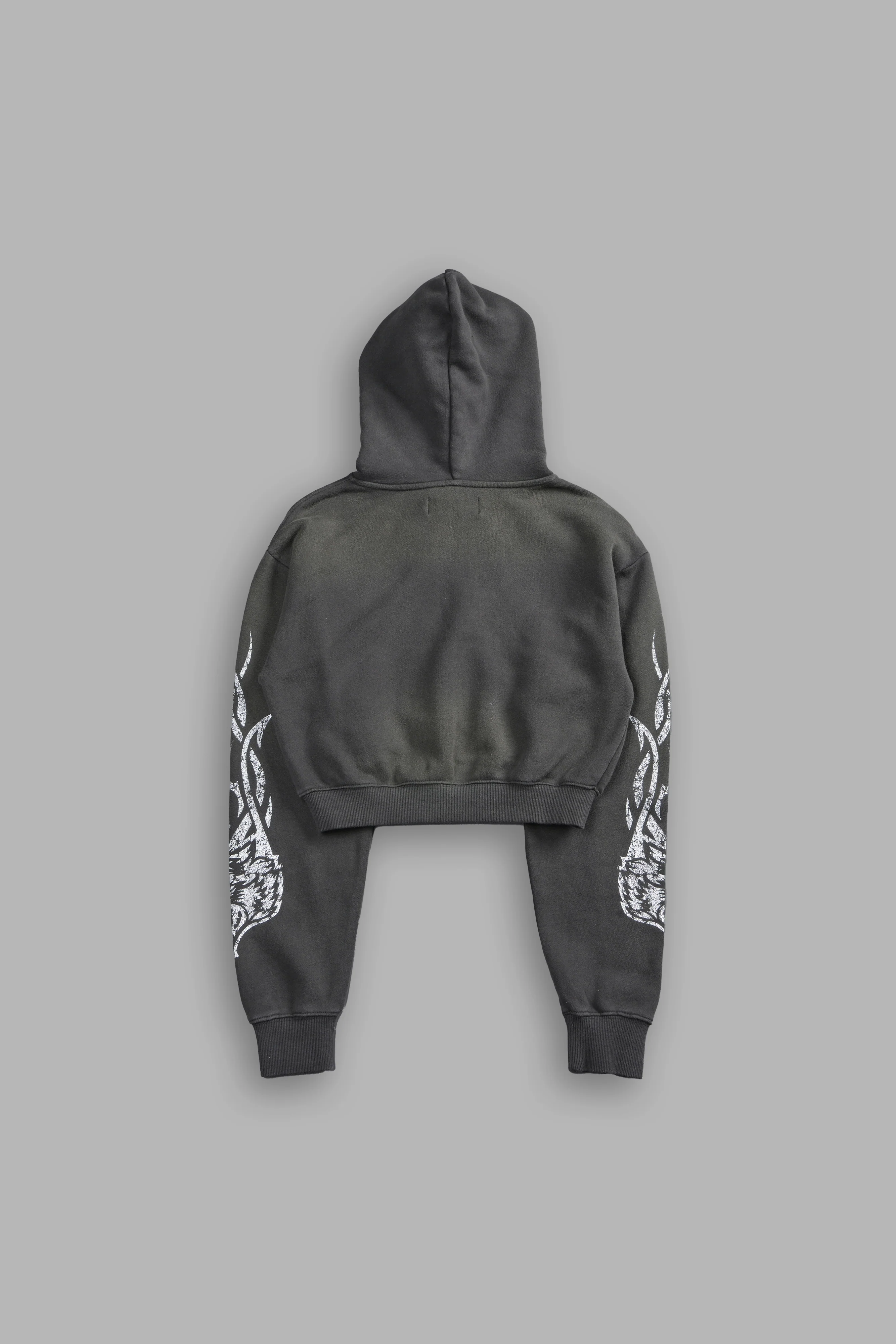 Finite Flame "Rose" She Hoodie in Wolf Gray Drift Wash - Image 4