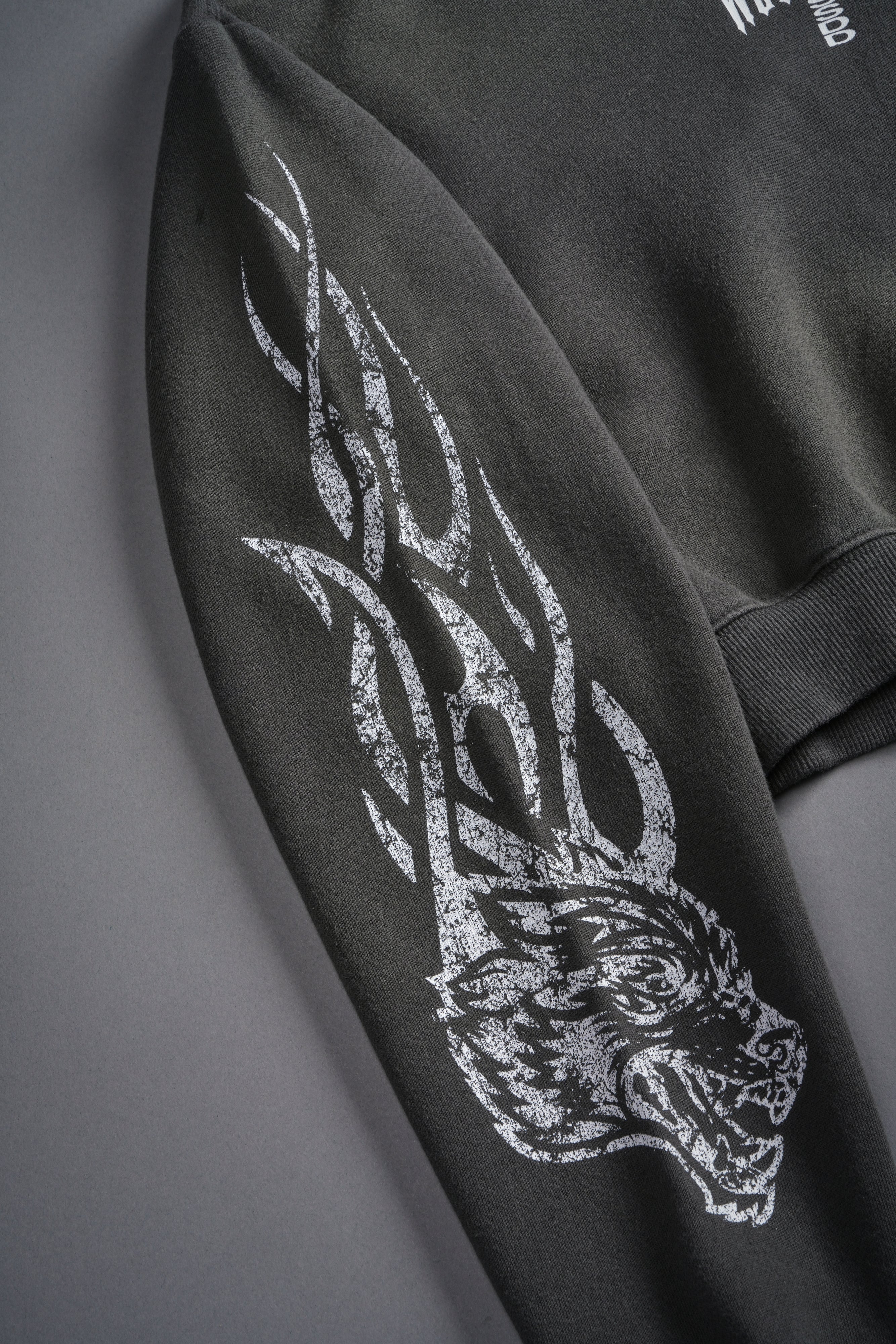 Finite Flame "Rose" She Hoodie in Wolf Gray Drift Wash - Image 8