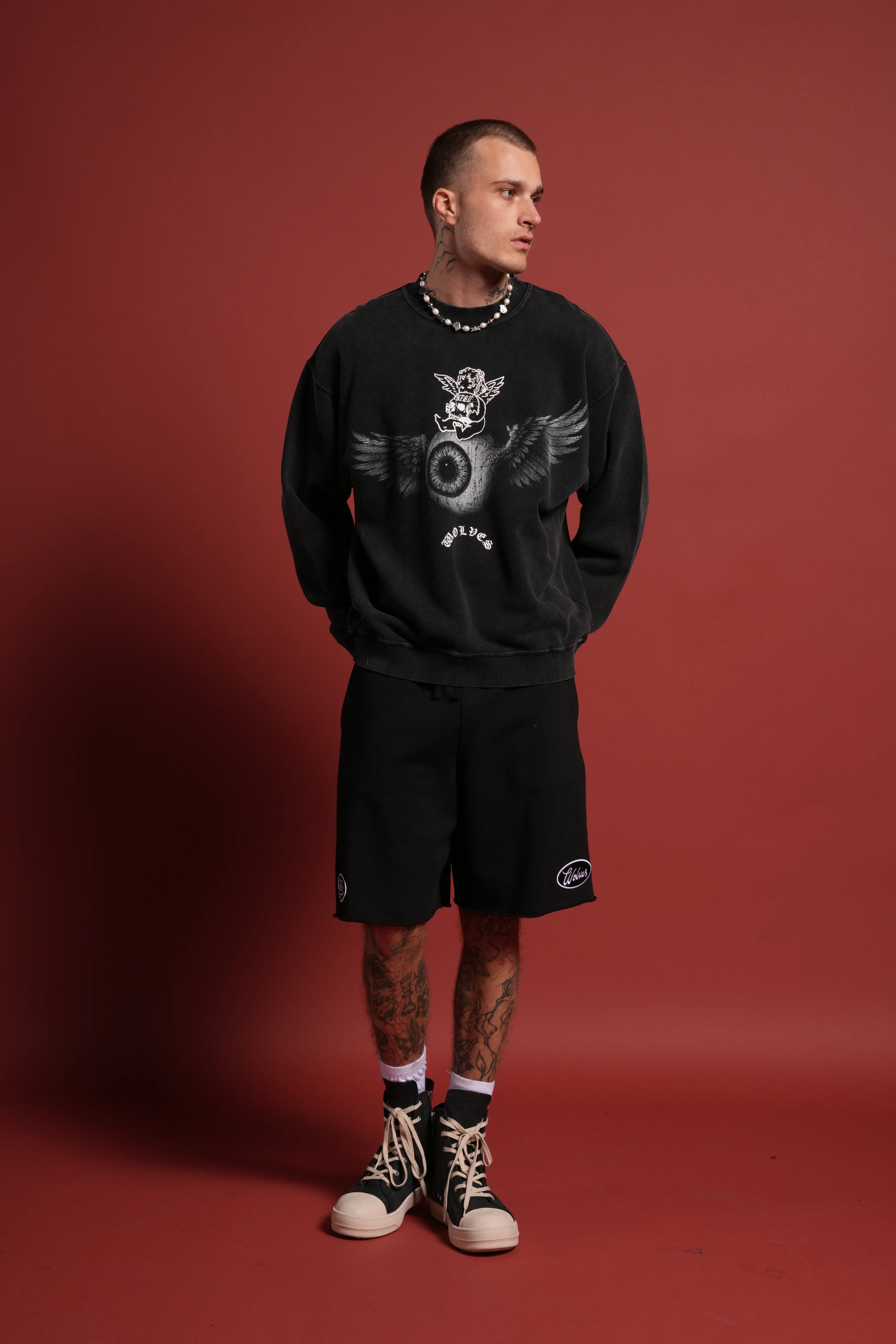 Flight Club London Crewneck in Black - Image 5