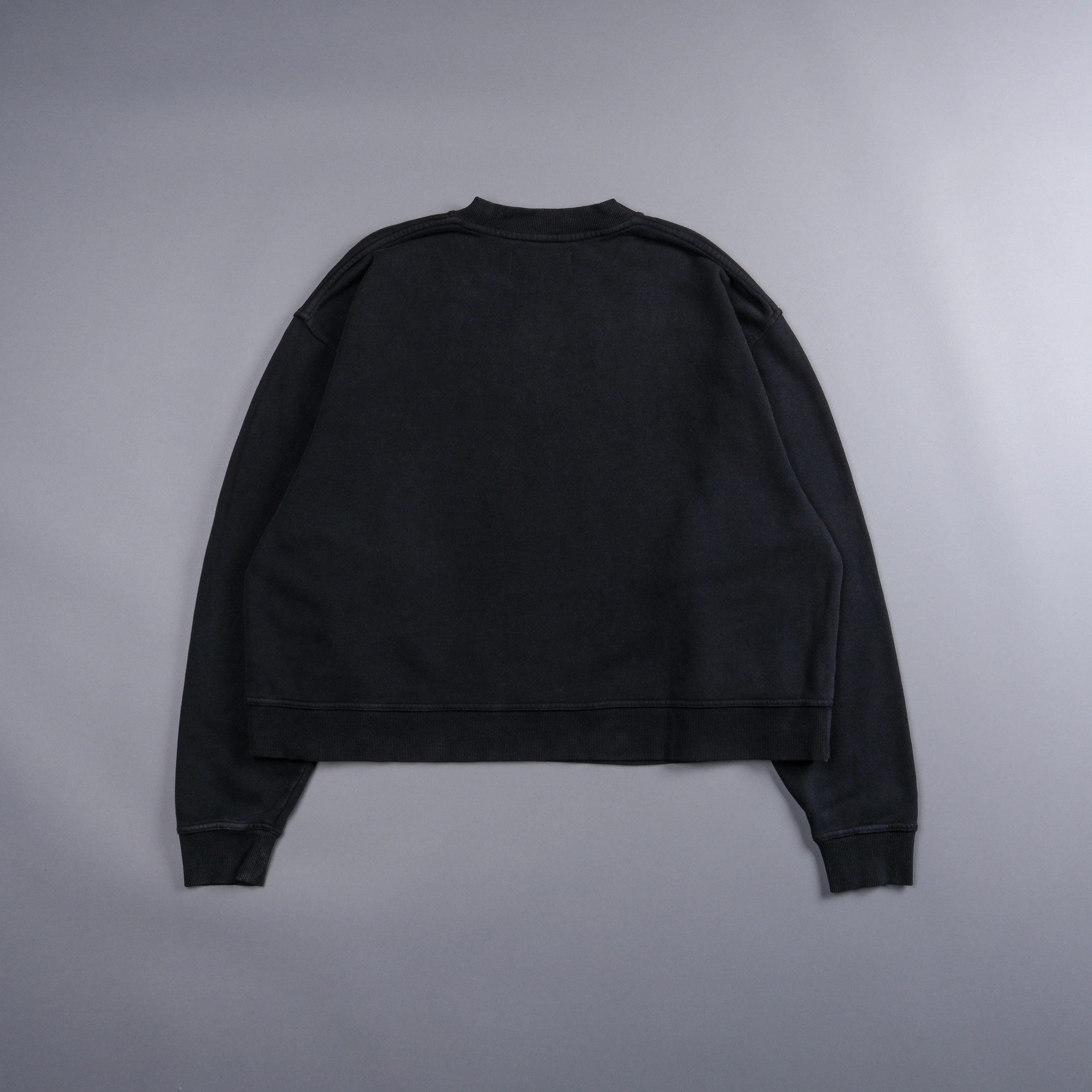 Forged "Box Cut" London Crewneck in Black - Image 6