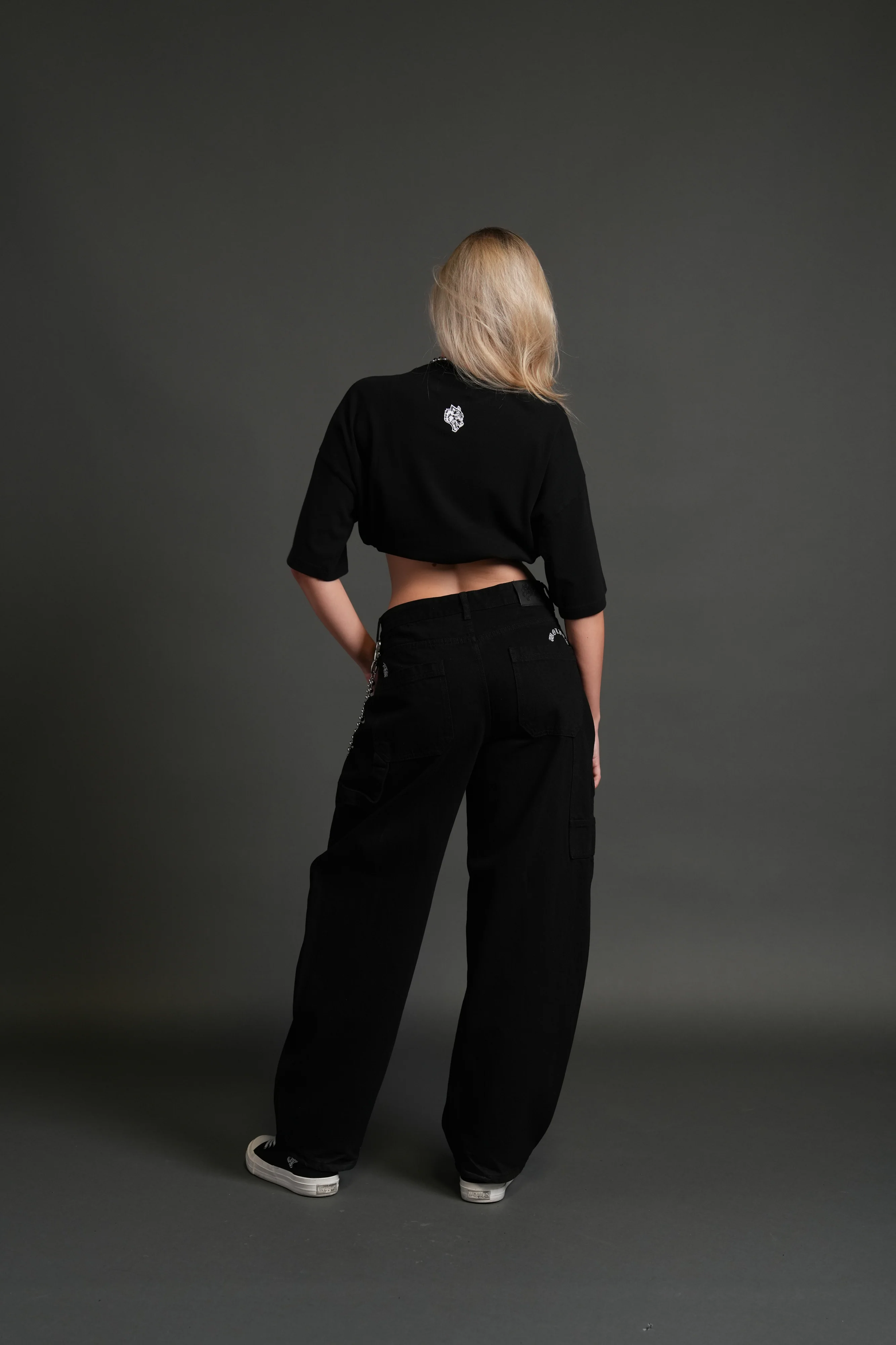 Forged From Iron Bungee Cropped Tee in Black - Image 6
