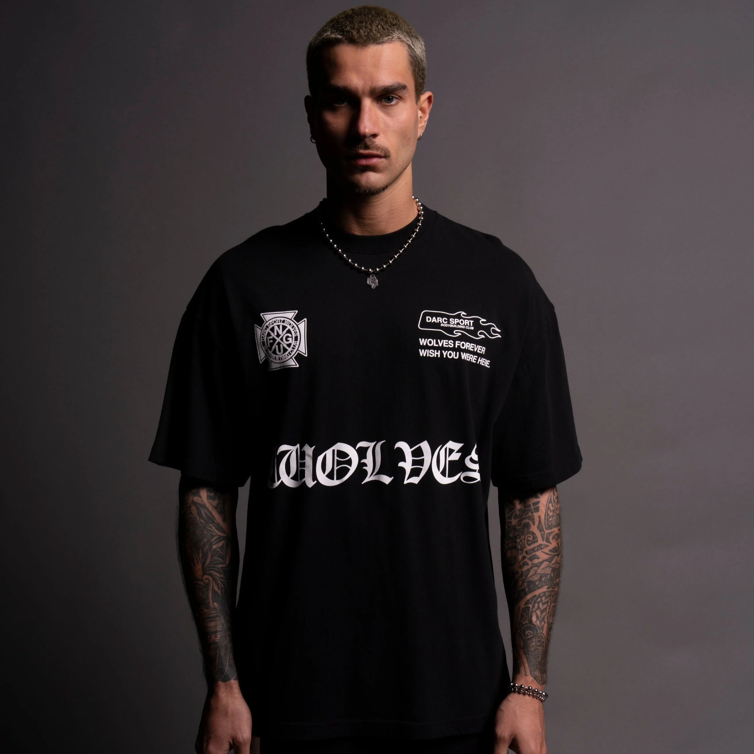 Forged "Premium" Oversized Tee in Black - Image 10