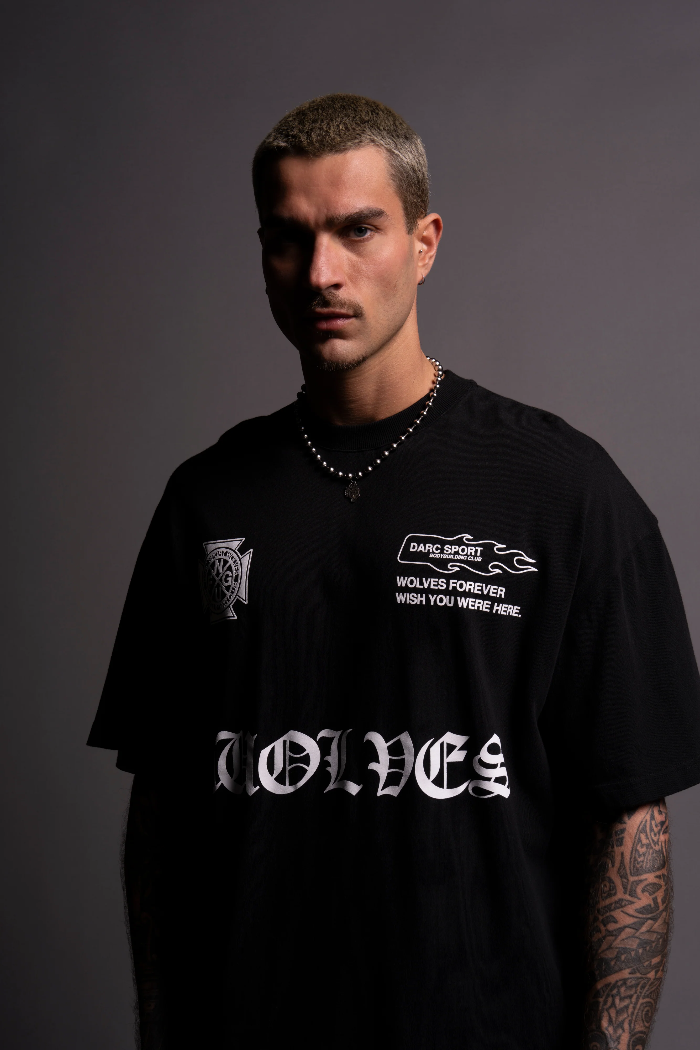 Forged "Premium" Oversized Tee in Black - Image 11