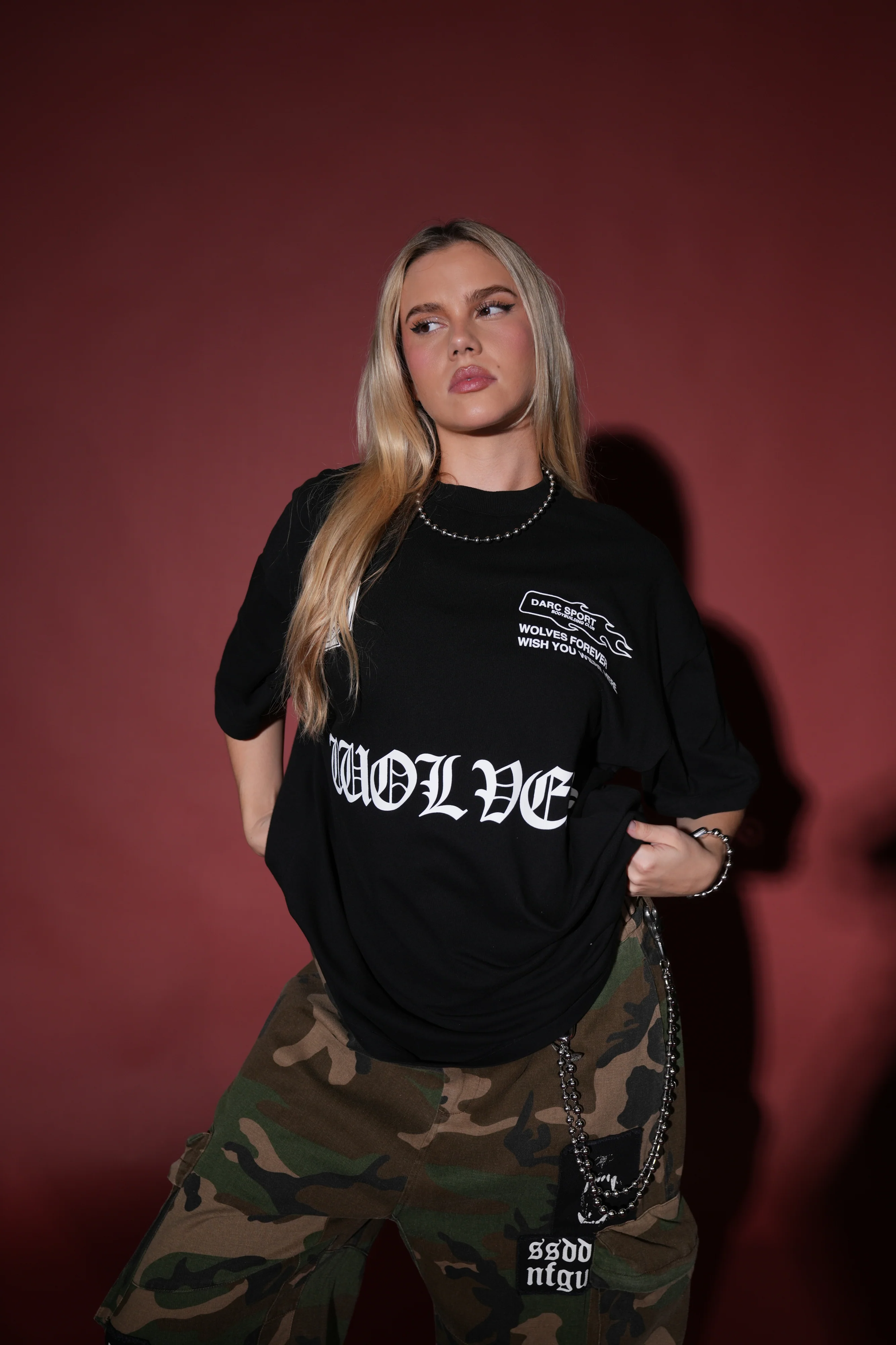 Forged "Premium" Oversized Tee in Black - Image 3