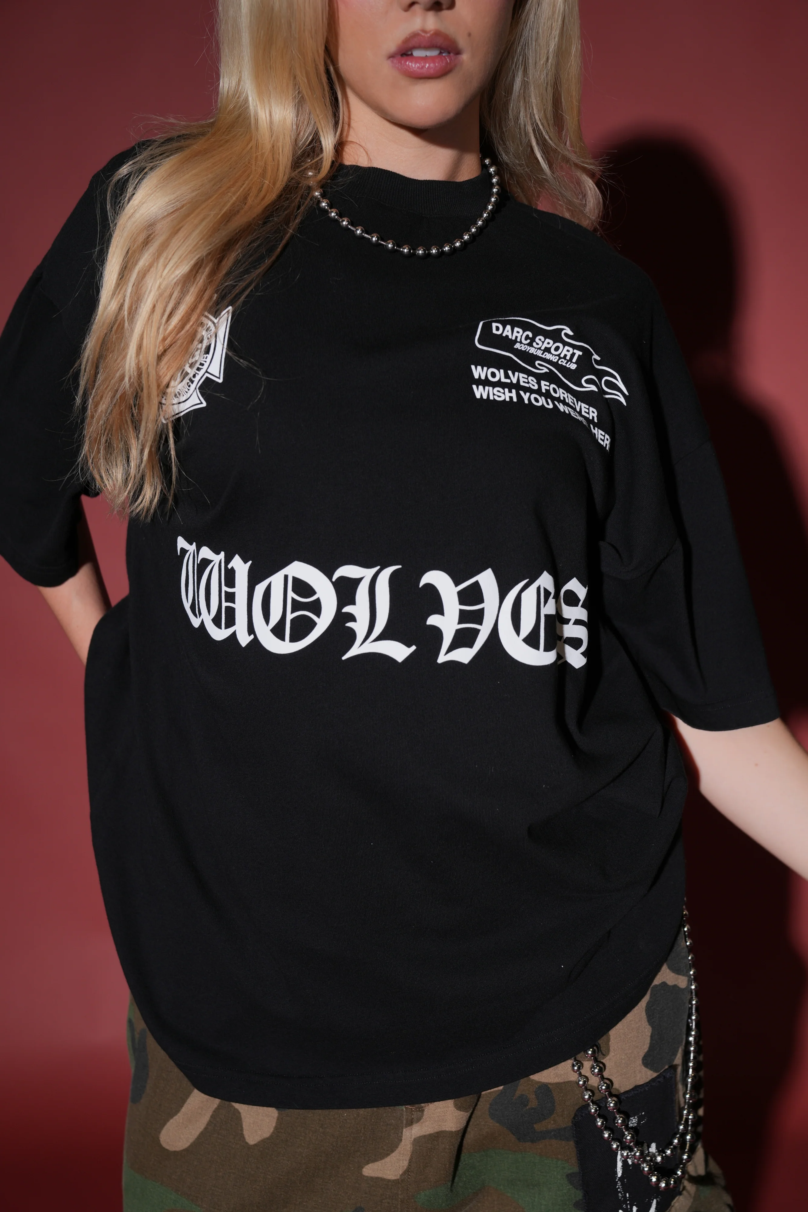 Forged "Premium" Oversized Tee in Black - Image 4