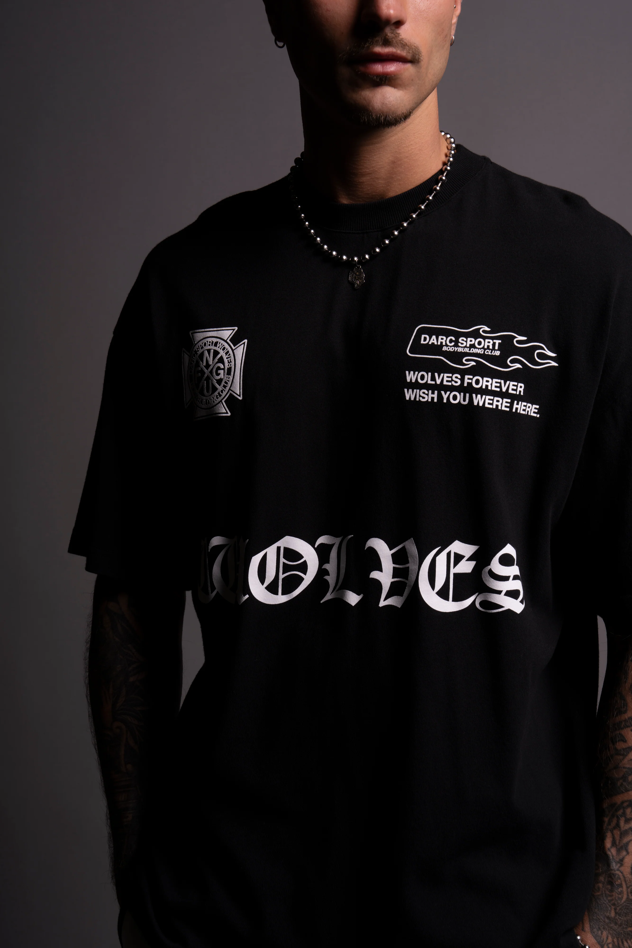 Forged "Premium" Oversized Tee in Black - Image 8