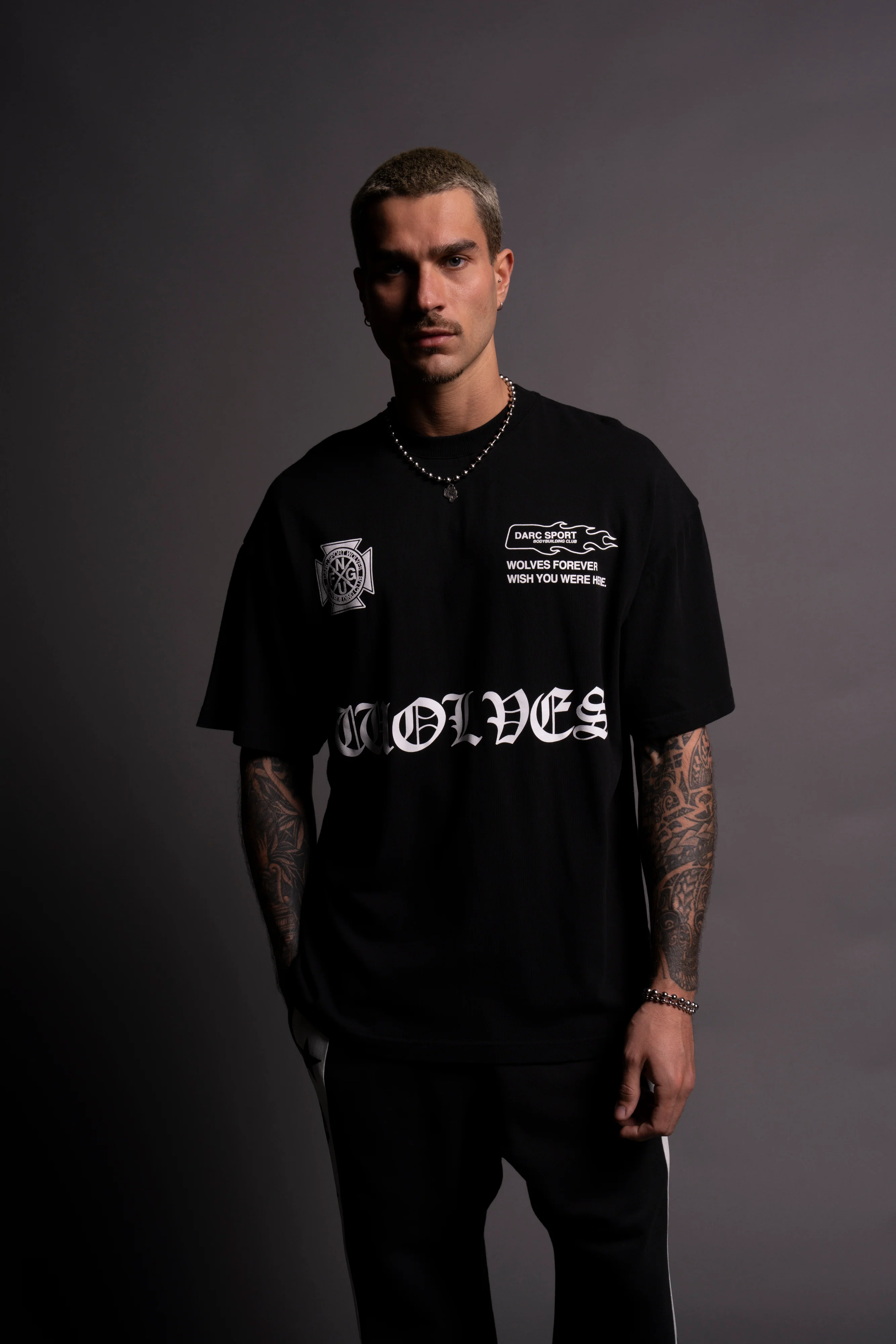 Forged "Premium" Oversized Tee in Black - Image 9