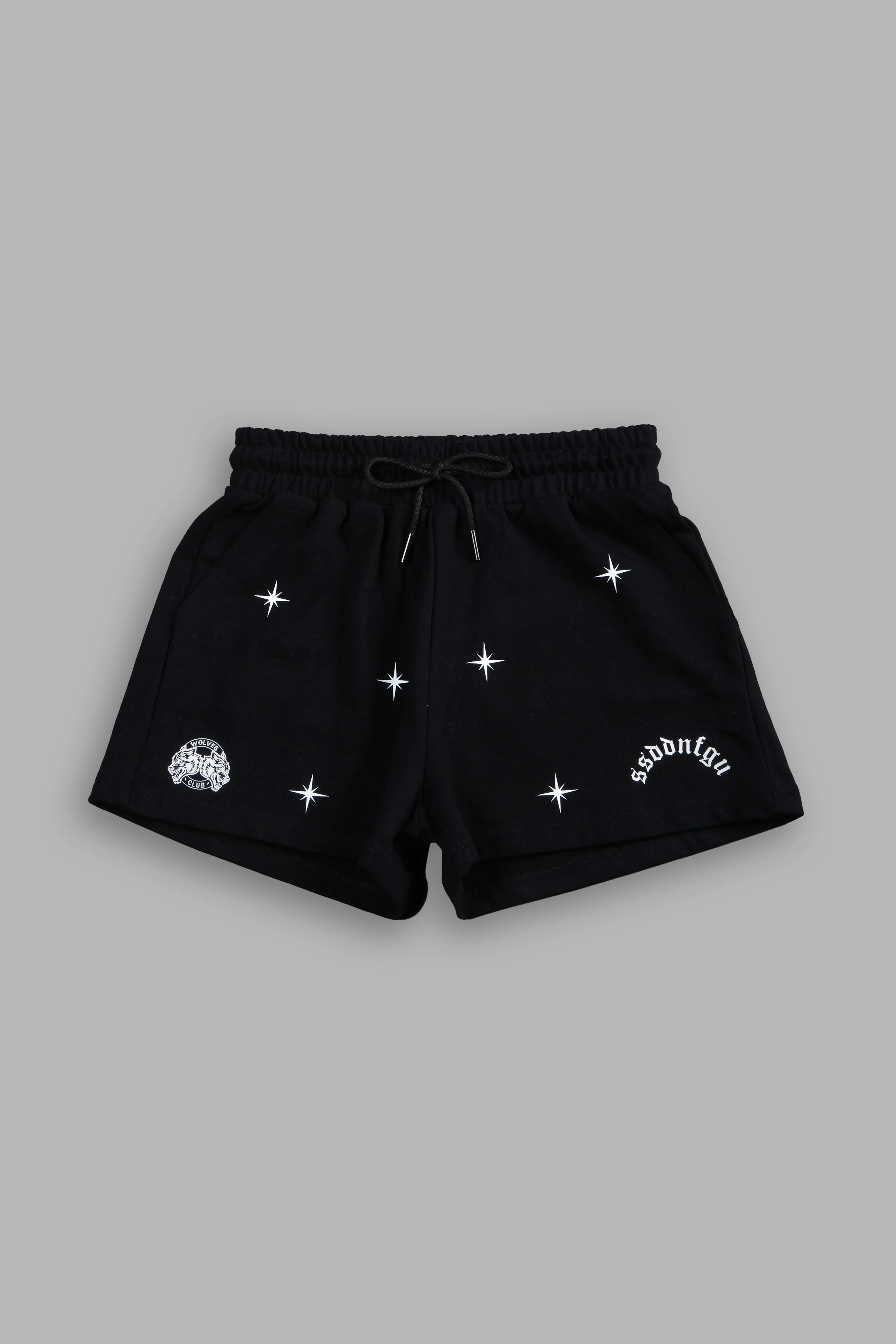 FRVR In The Stars Comfy Sweat Shorts in Black - Image 5