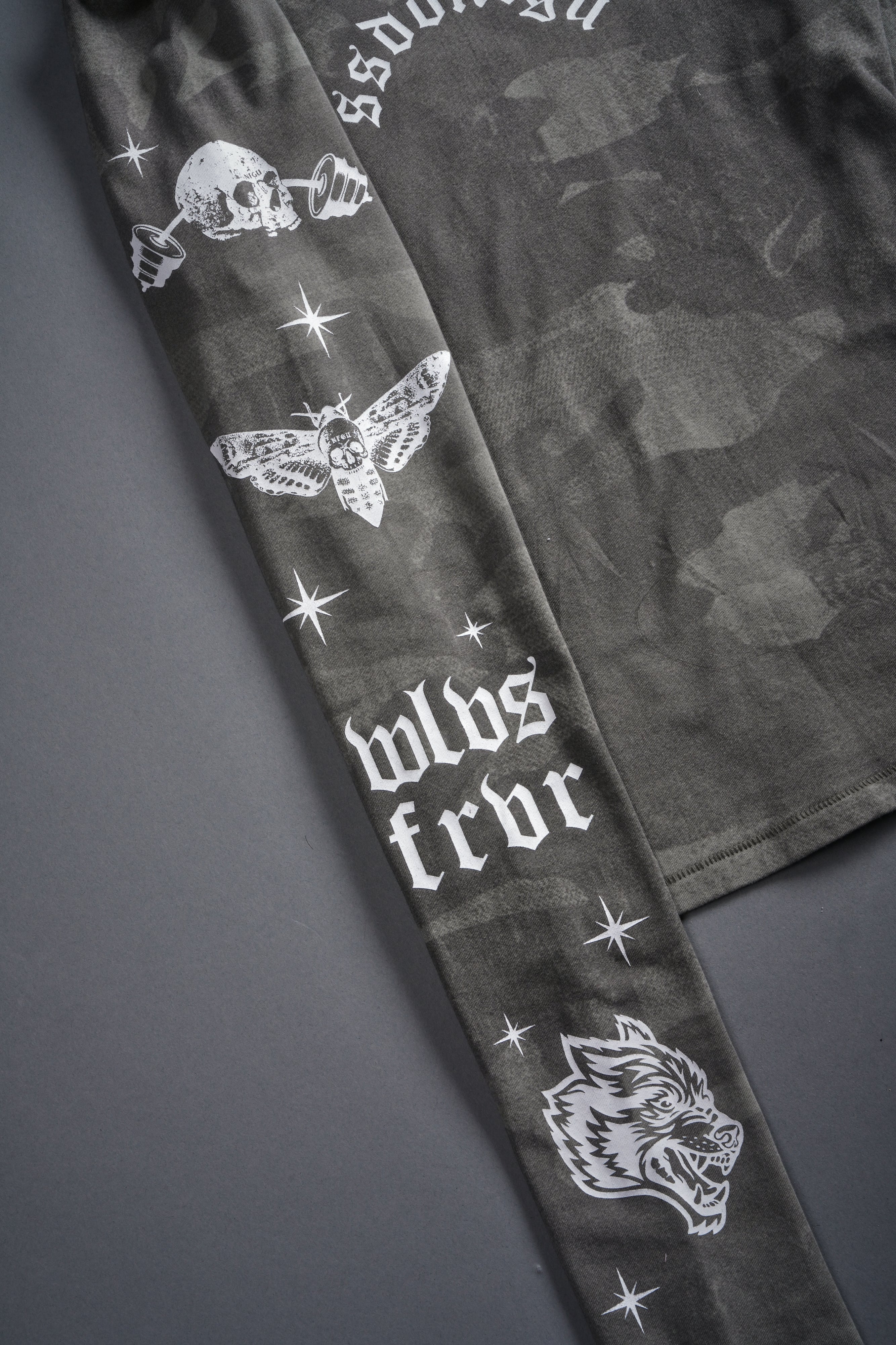 FRVR in the Stars "Eden" L/S Tee in Lush Vintage Woodland Camo - Image 6