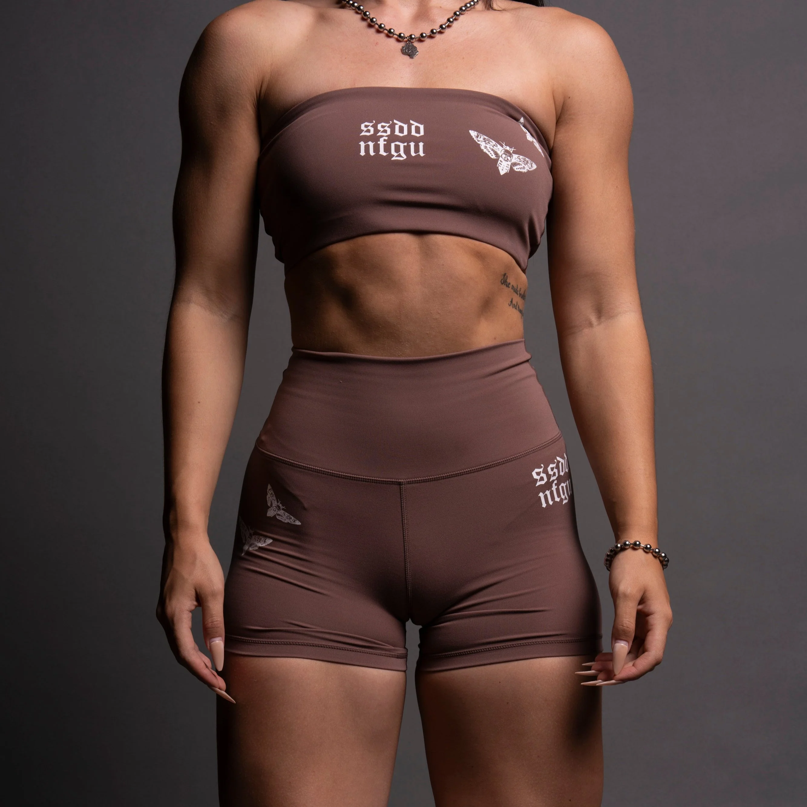 Guidance "Energy" Pump Shorts in Shadow Mauve - Image 2