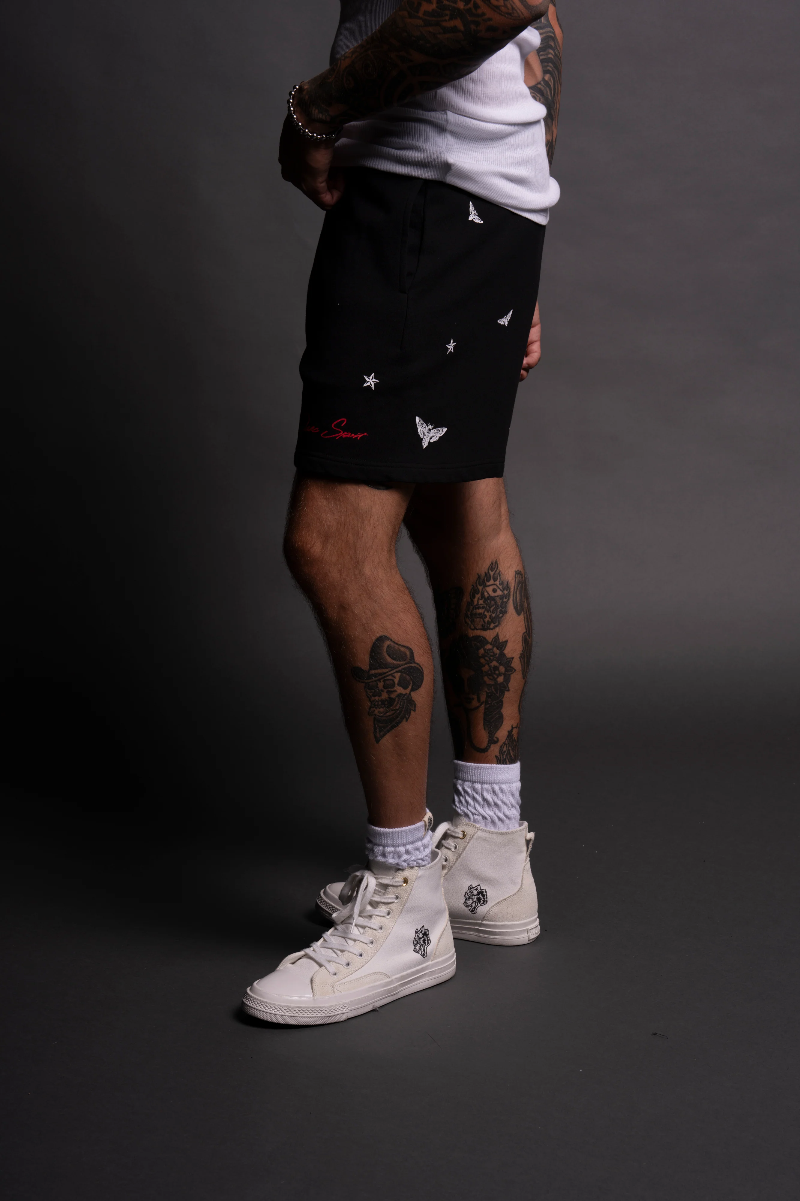 Guidance Post Lounge Sweat Shorts in Black - Image 10