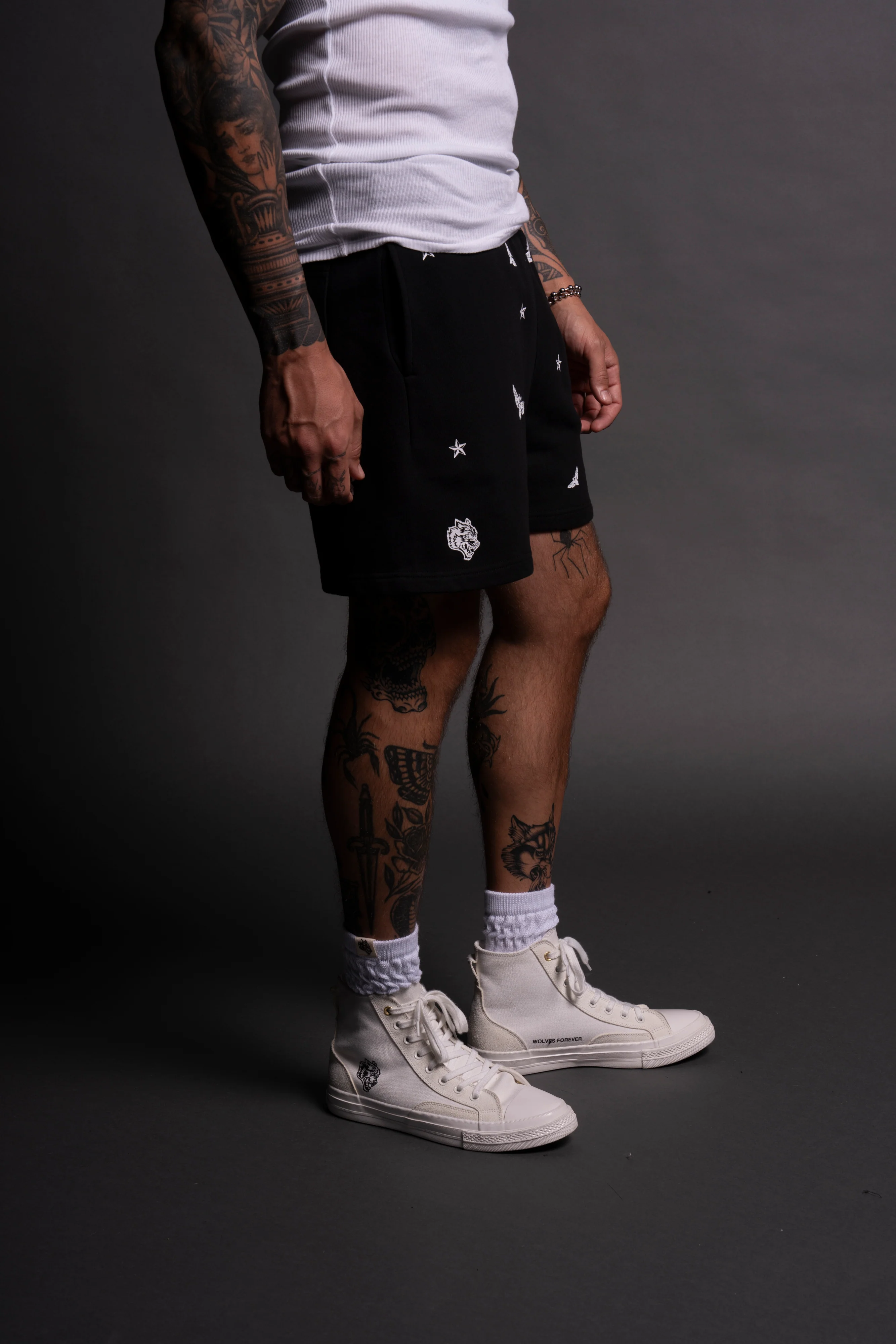 Guidance Post Lounge Sweat Shorts in Black - Image 8
