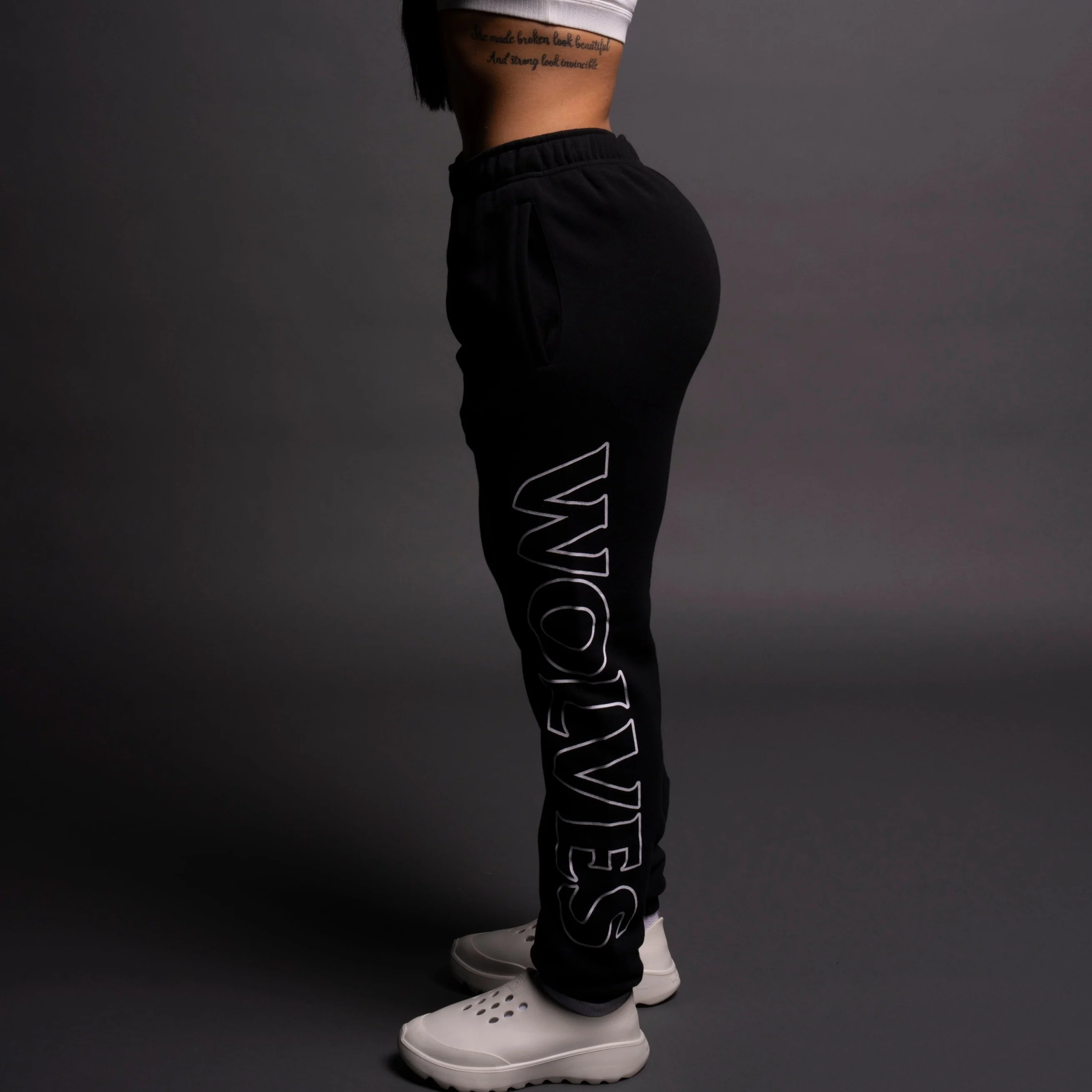 Hardcore She Post Lounge Sweats in Black - Image 2