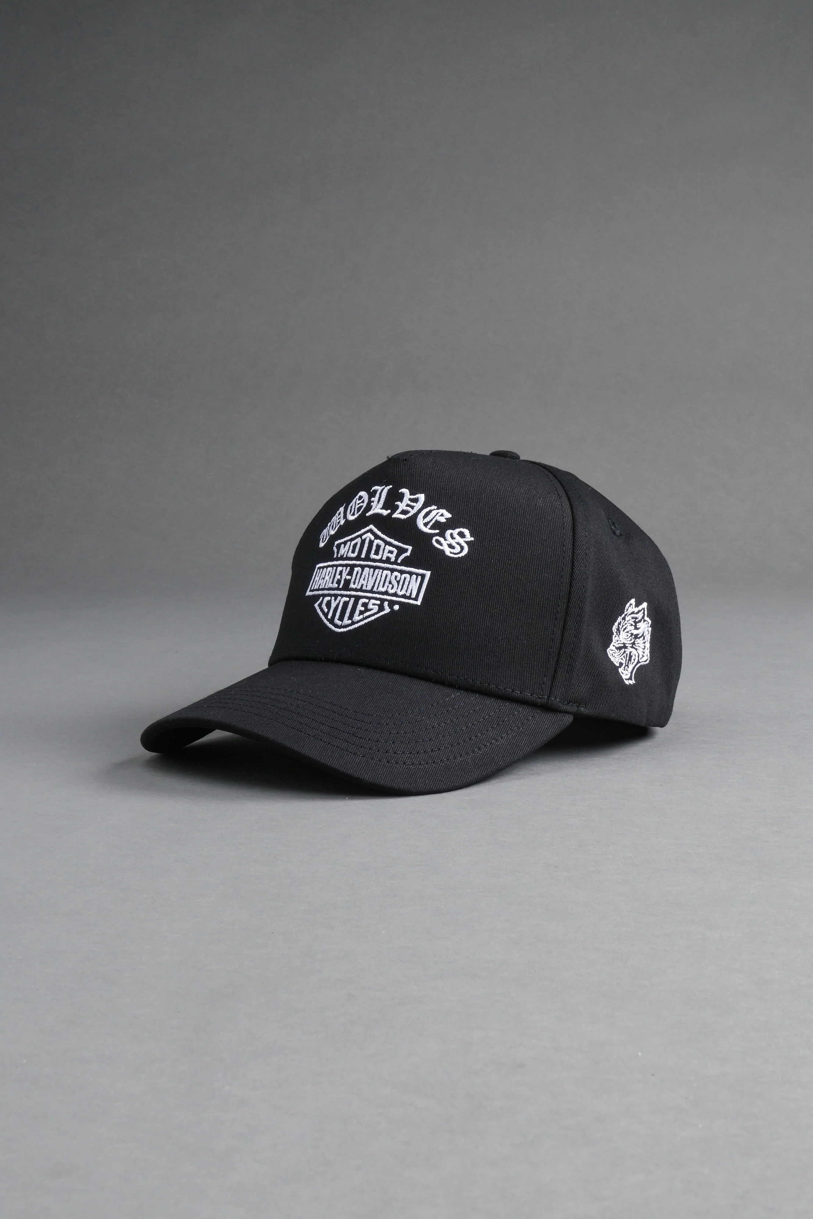 Harley-Davidson Wolves 5 Panel Hat in Black - Image 4