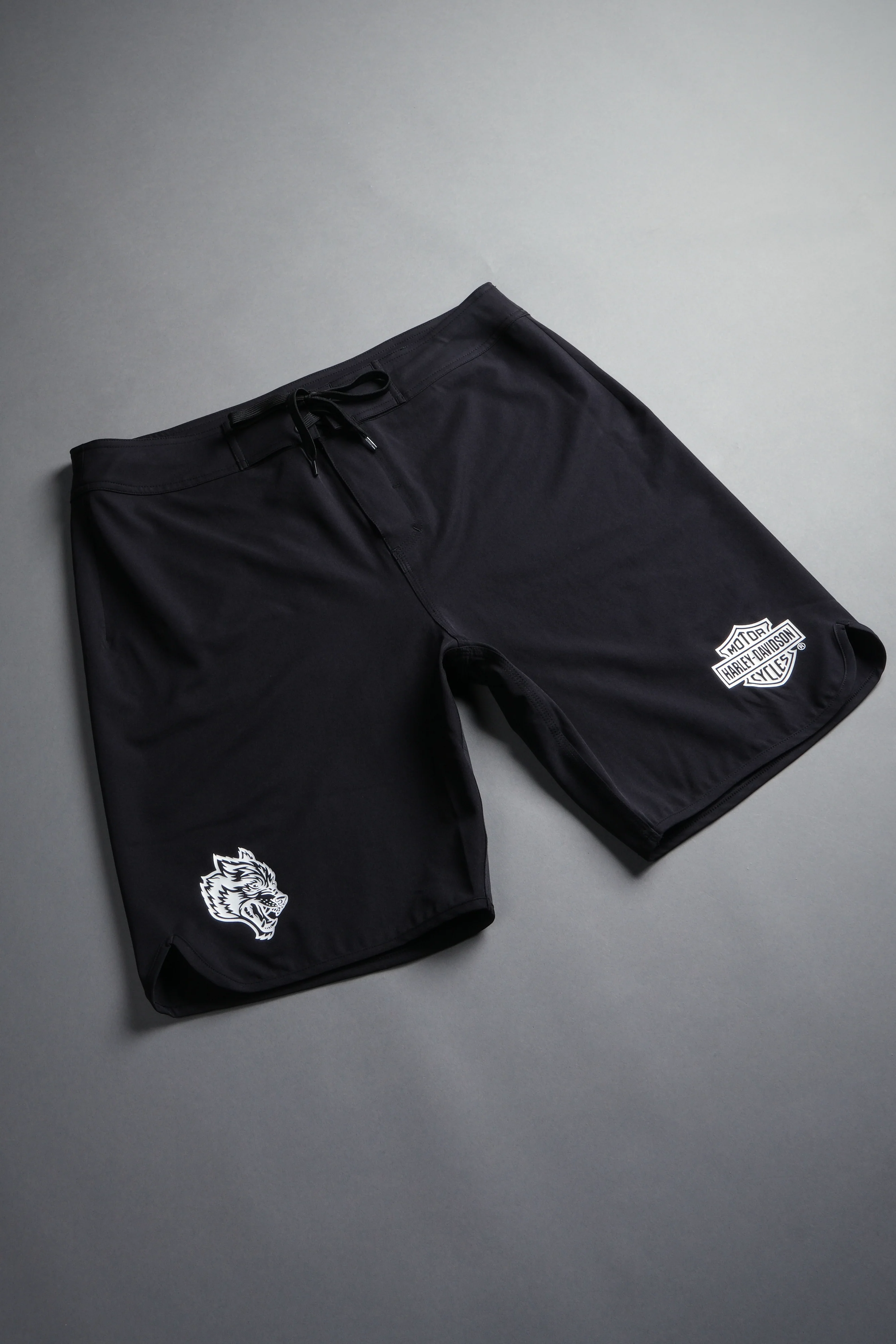 Harley-Davidson Wolves Board Shorts in Black - Image 3