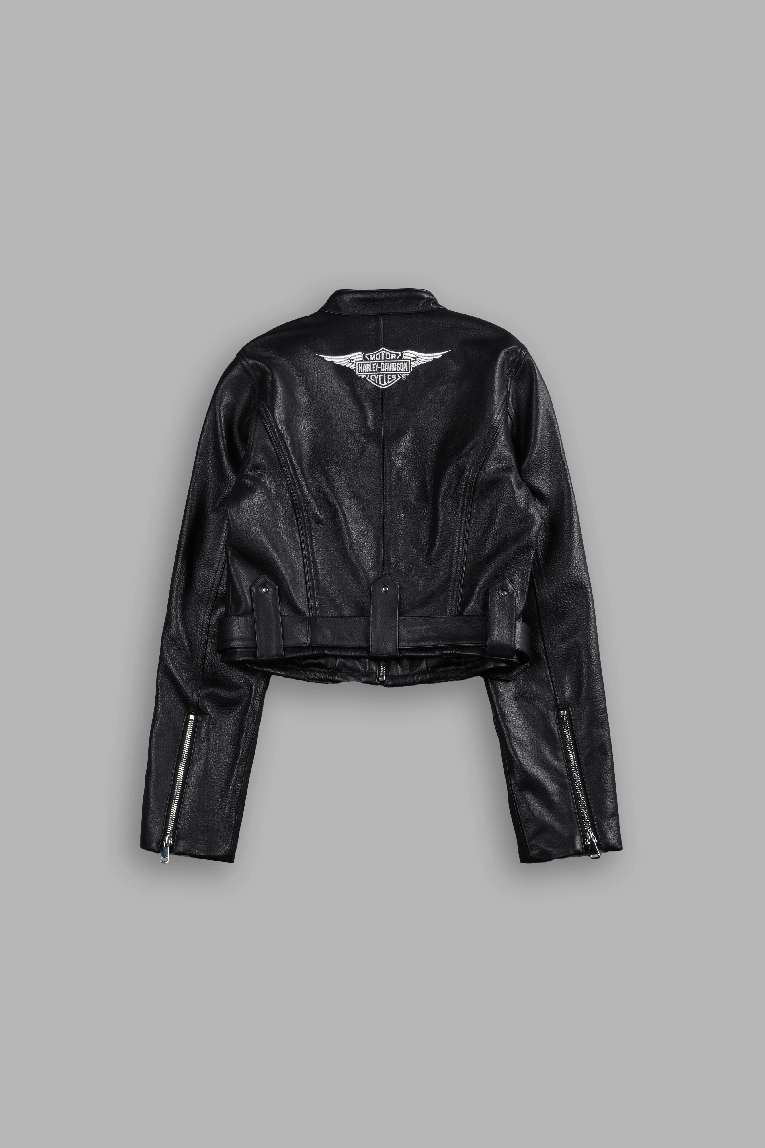 Harley-Davidson Wolves Celina Moto Jacket in Black/White - Image 4