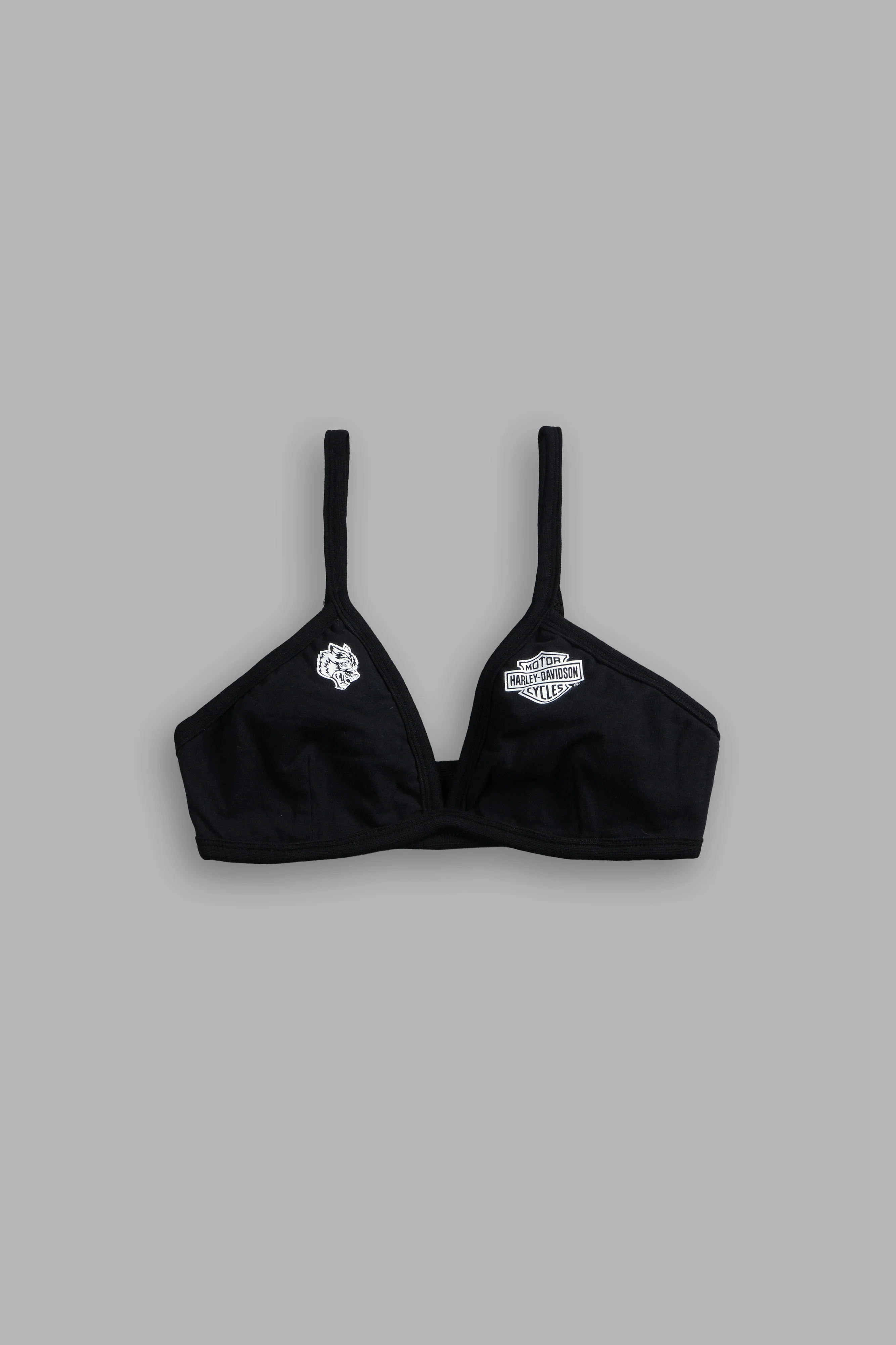 Harley-Davidson Wolves Eva Silky Triangle Bralette in Black - Image 4