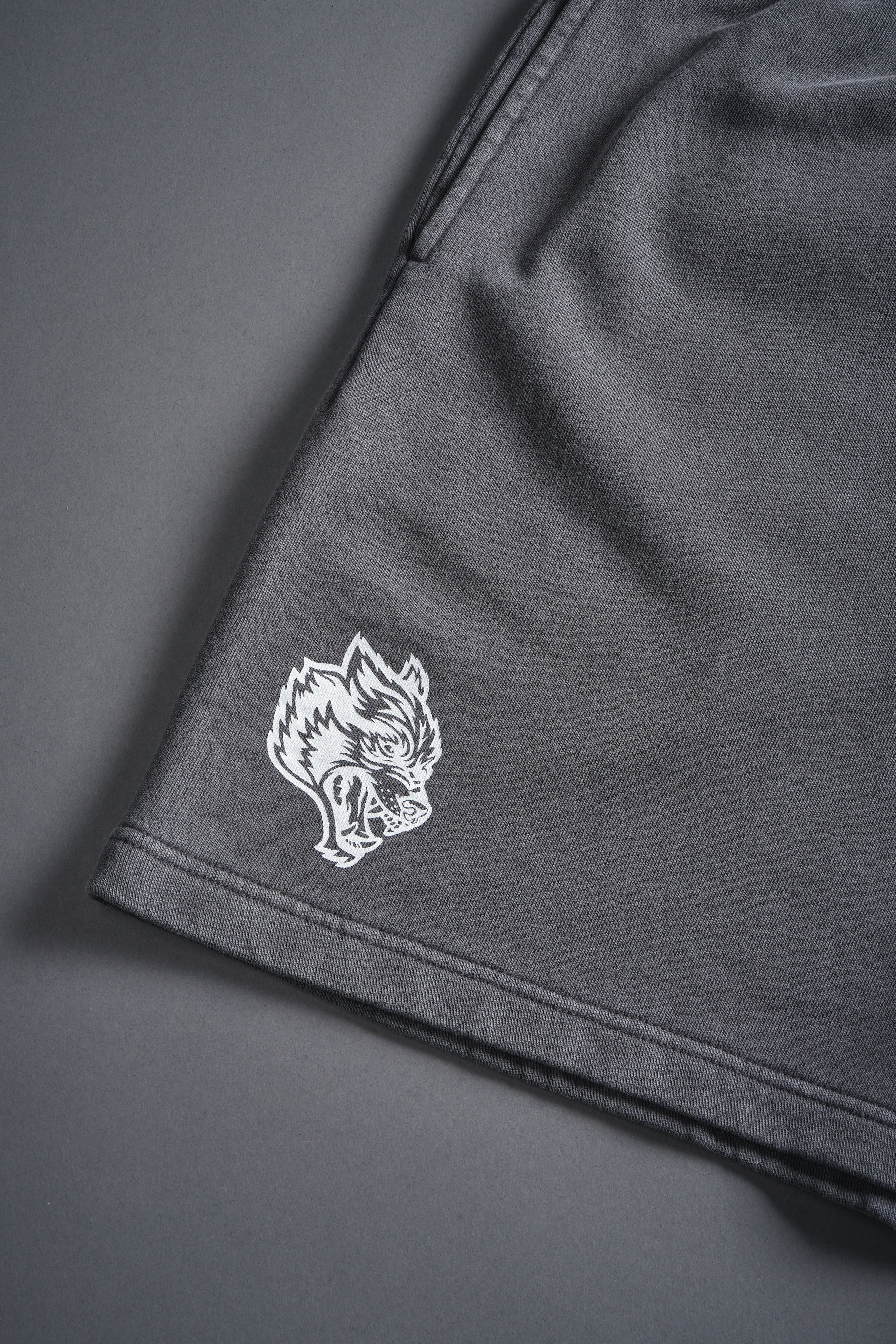 Harley-Davidson Wolves Oversized Post Lounge Sweat Shorts V2 in Slate Gray - Image 11