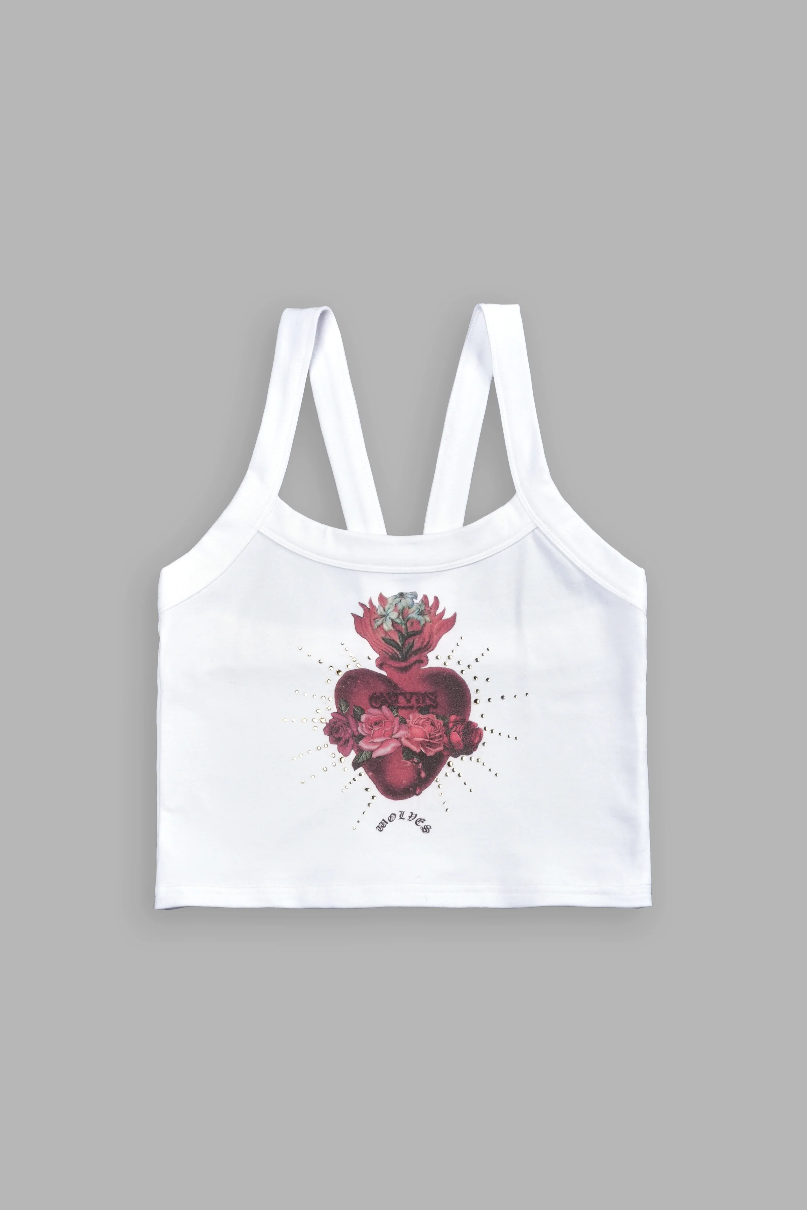 Heart Oath "Ella" Tank in White - Image 6