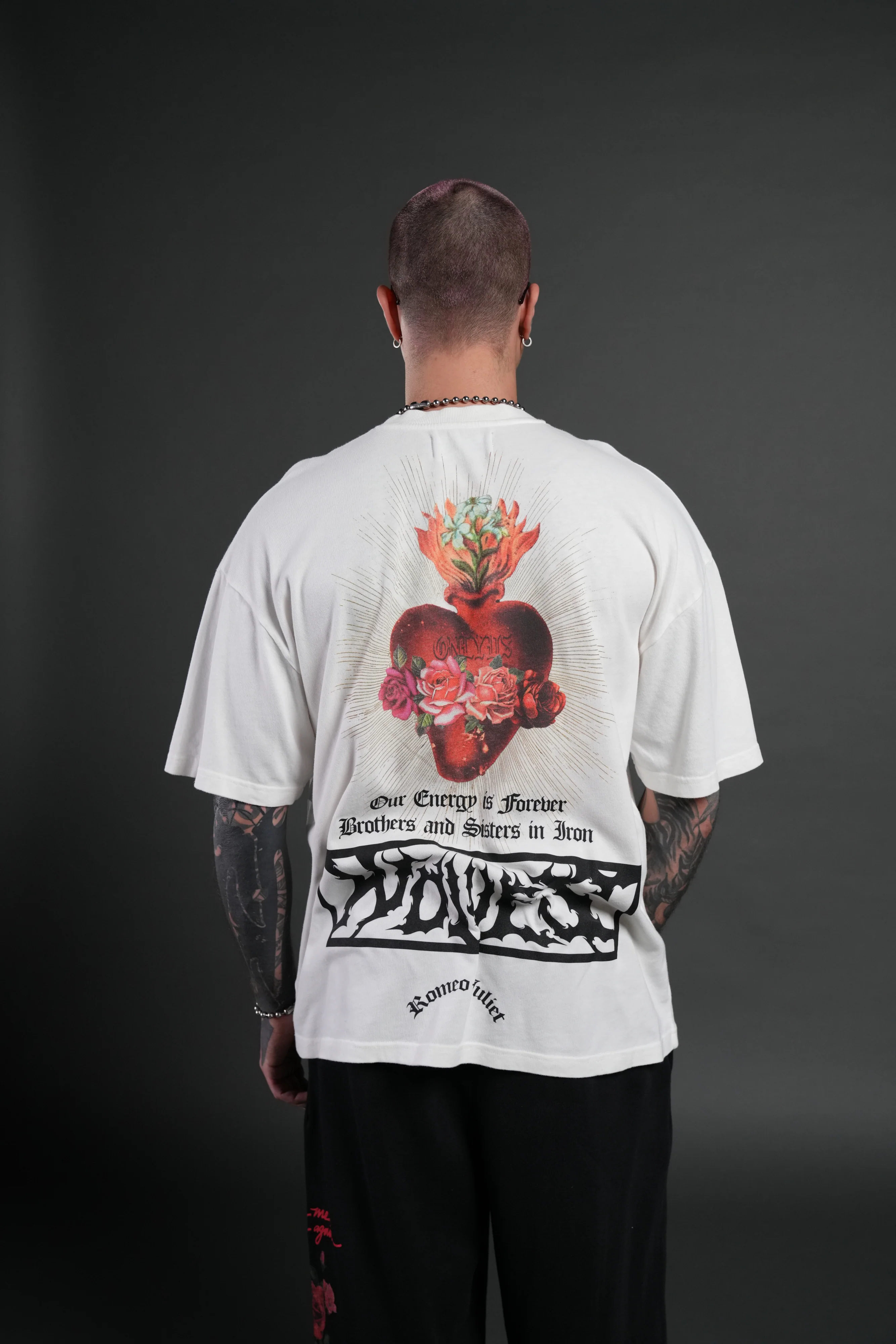 Heart Oath Premium Oversized Tee in Cream - Image 4