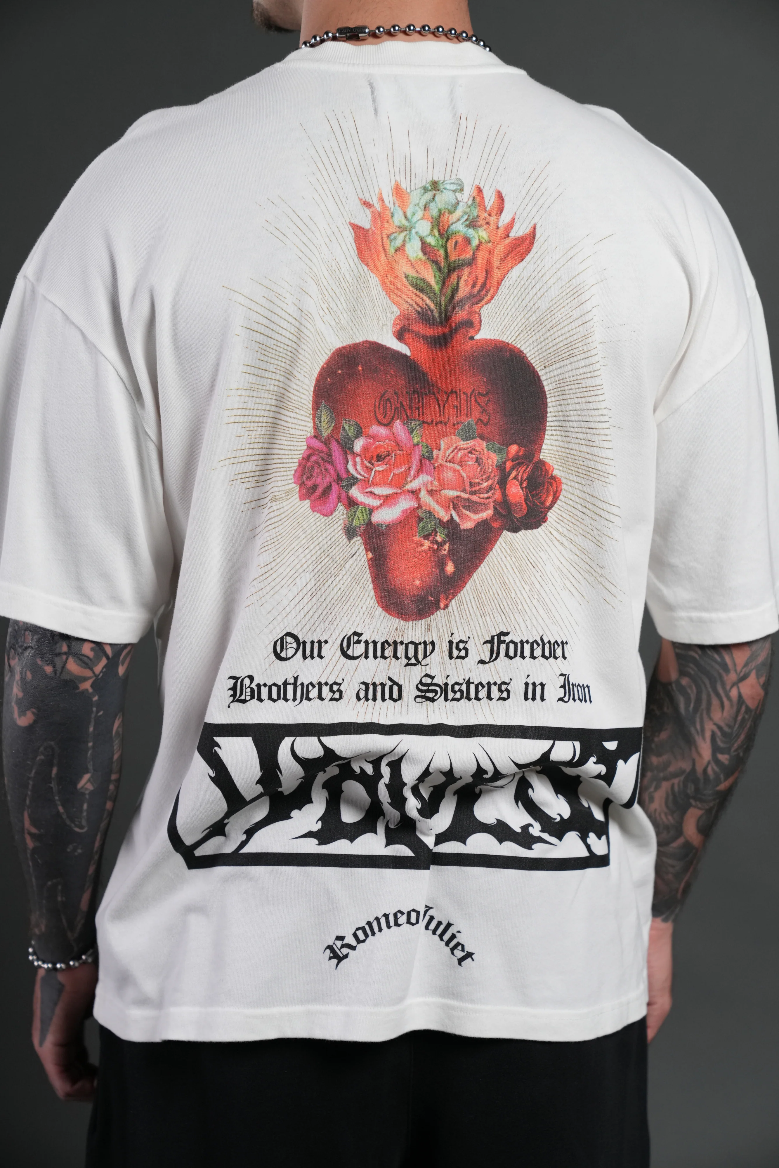 Heart Oath Premium Oversized Tee in Cream - Image 8