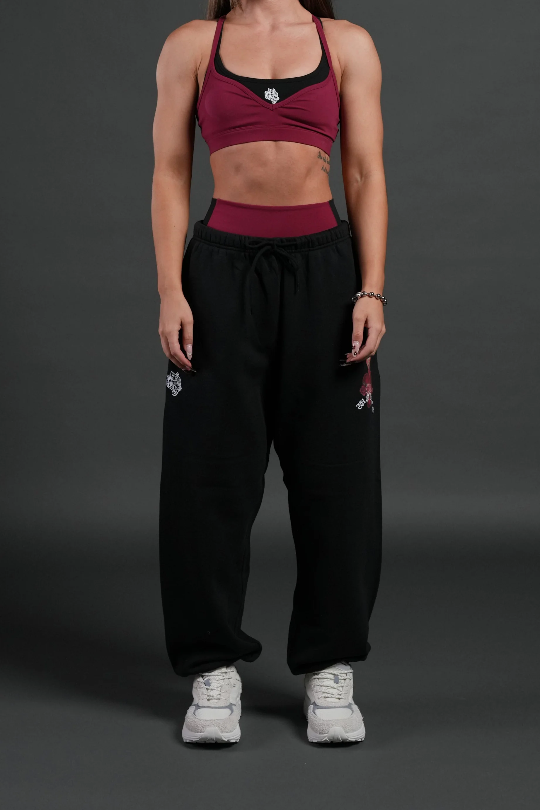Heart Oath Unisex Lightweight Lounger Sweat Pants in Black - Image 6