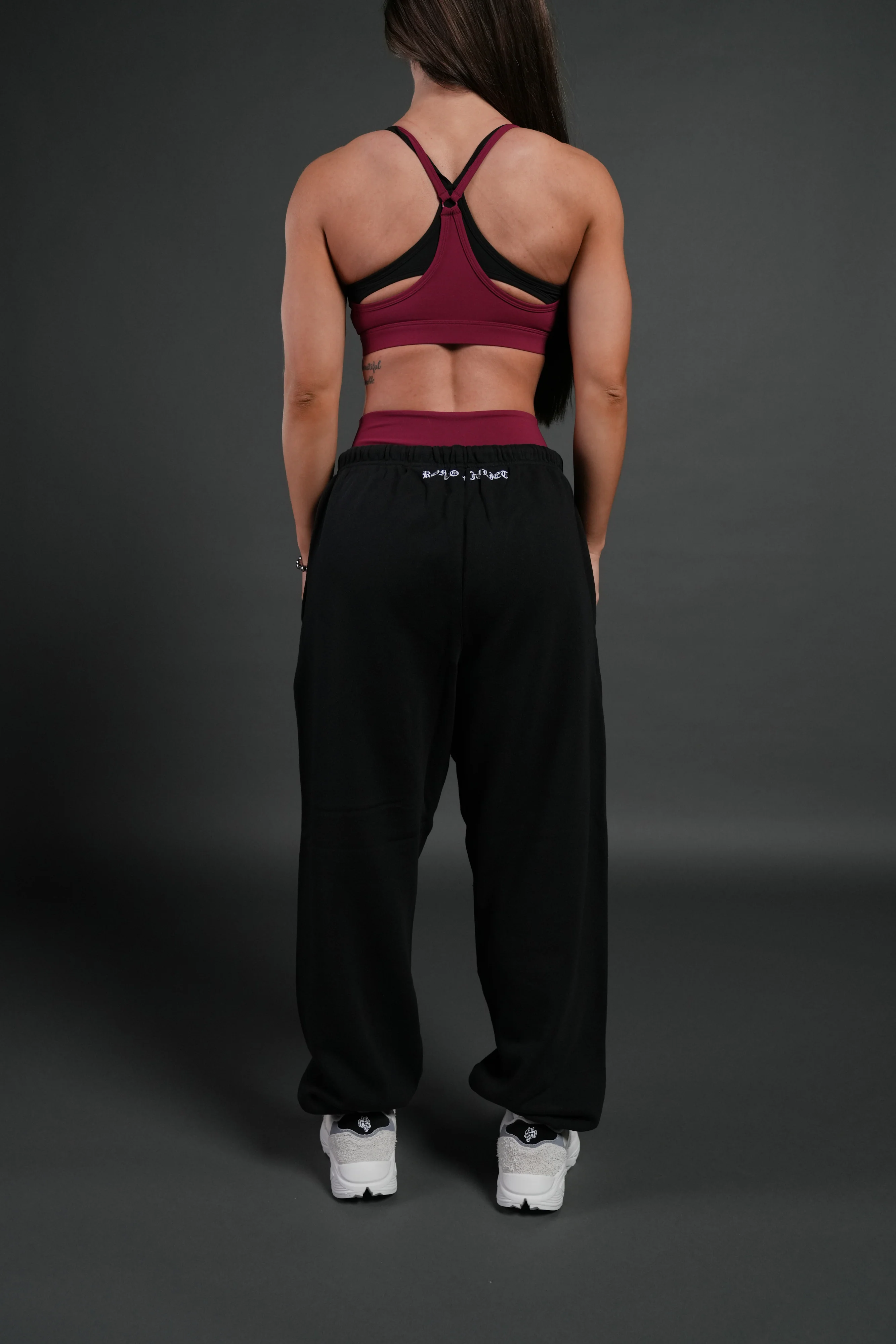 Heart Oath Unisex Lightweight Lounger Sweat Pants in Black - Image 8
