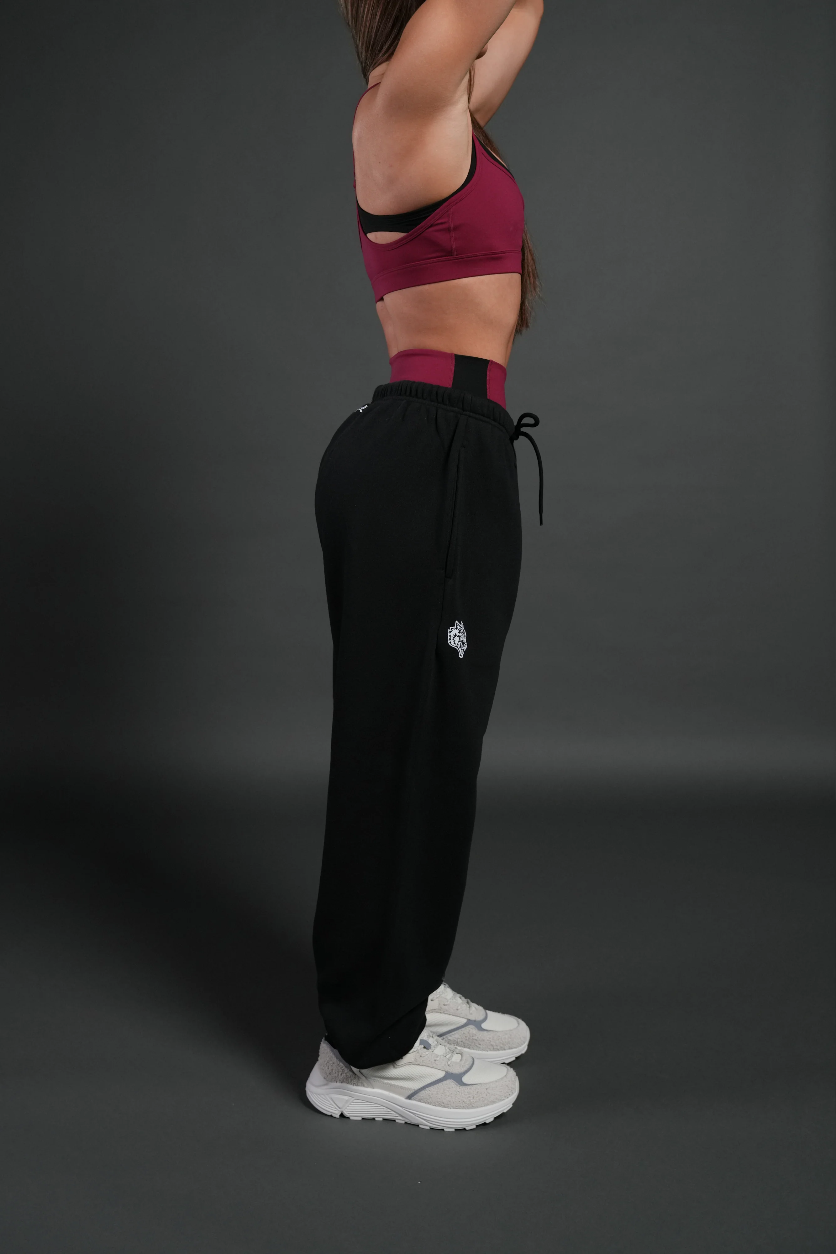 Heart Oath Unisex Lightweight Lounger Sweat Pants in Black - Image 9