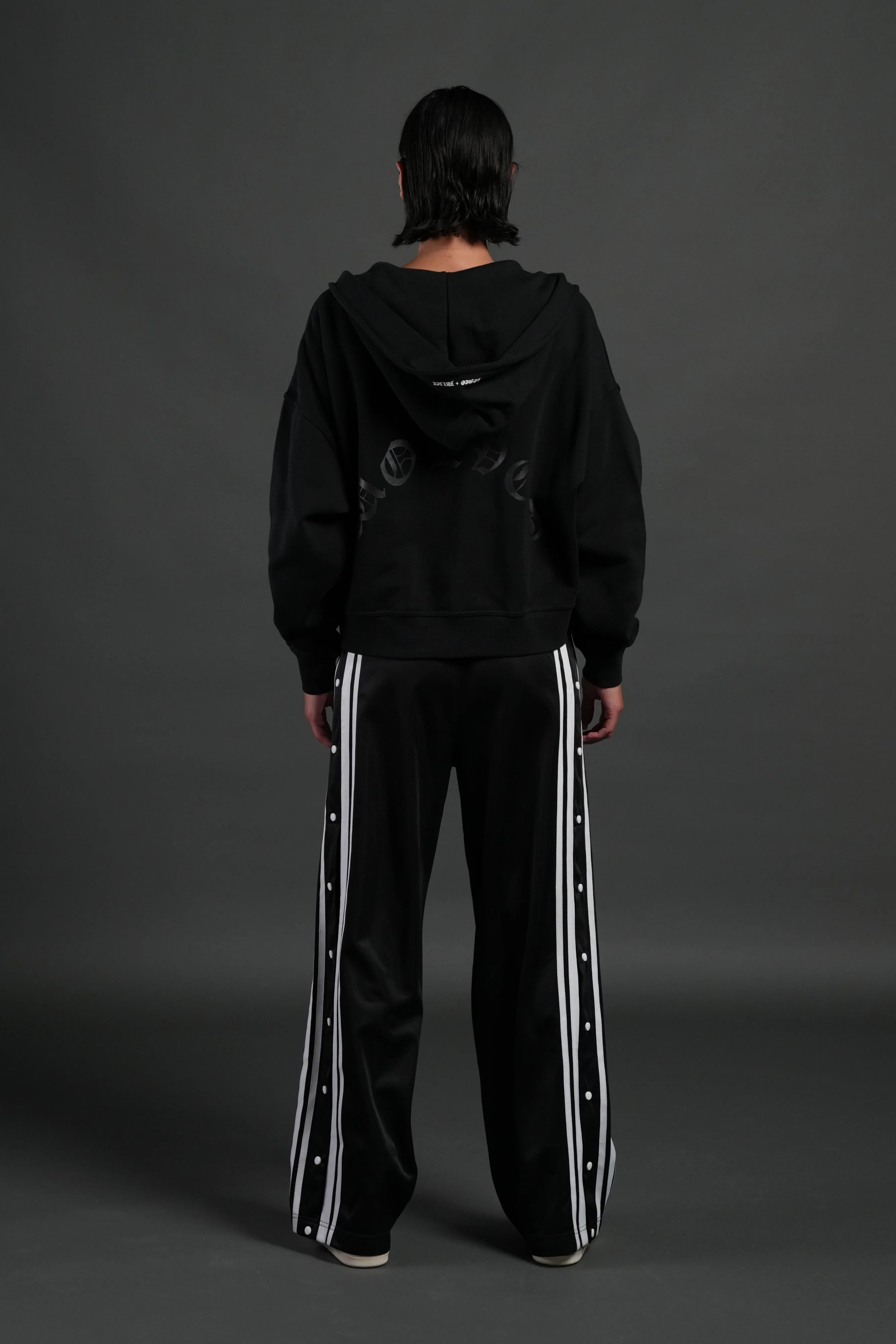 Heart Oath Vex Double Zip Hoodie in Black - Image 5